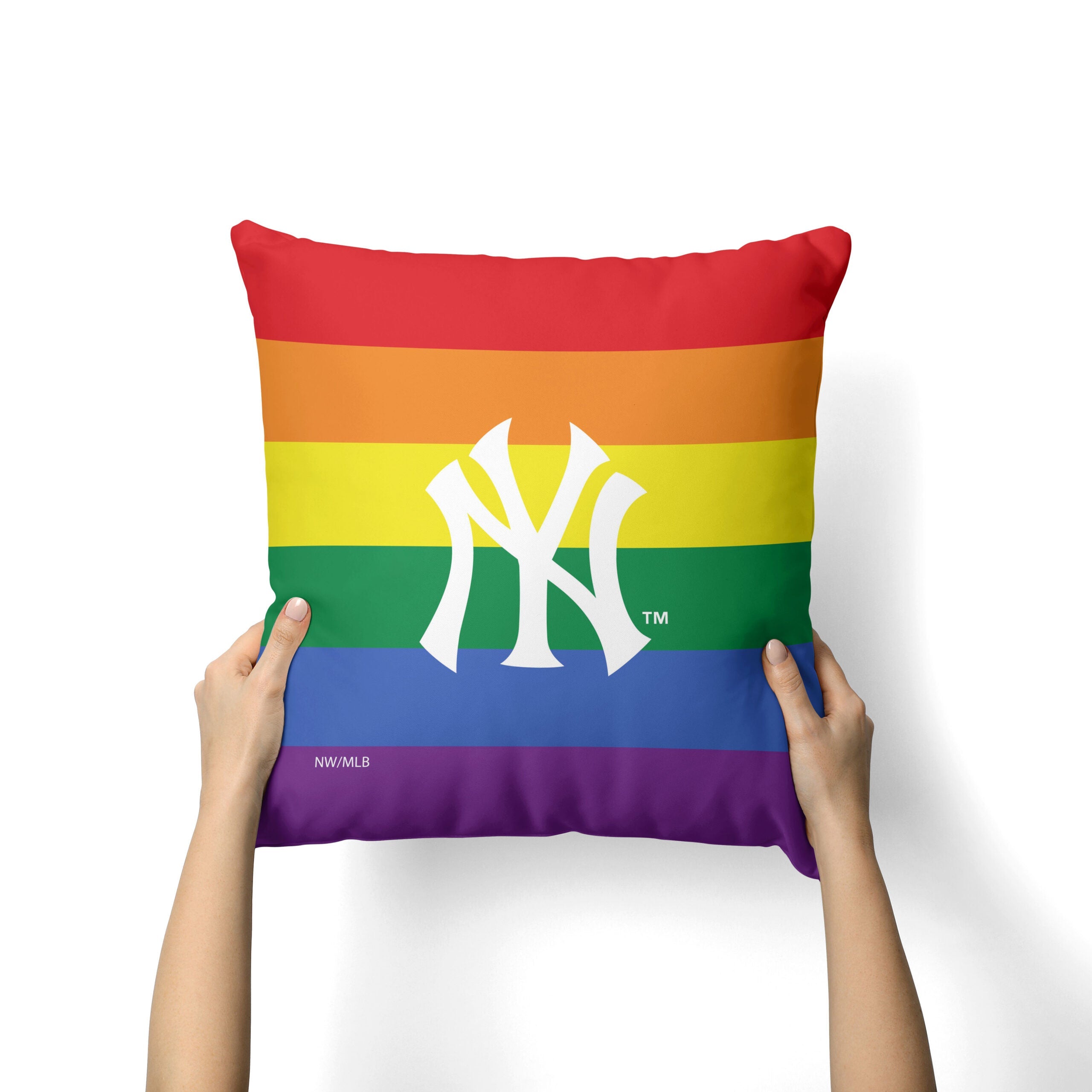 MLB New York Yankees Pride Series Throw Pillow 18x18 Inches