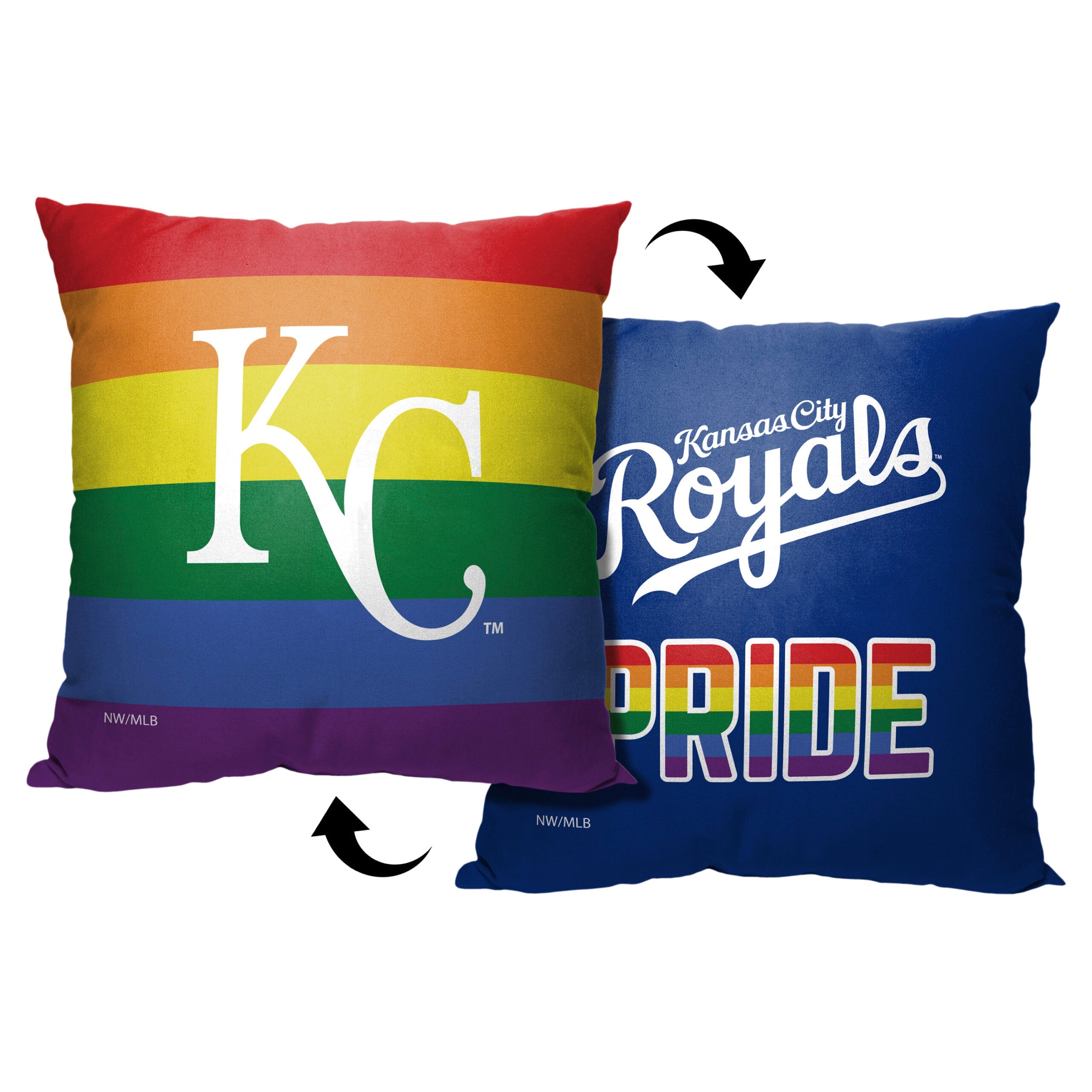 MLB Kansas City Royals Pride Series Throw Pillow 18x18 Inches