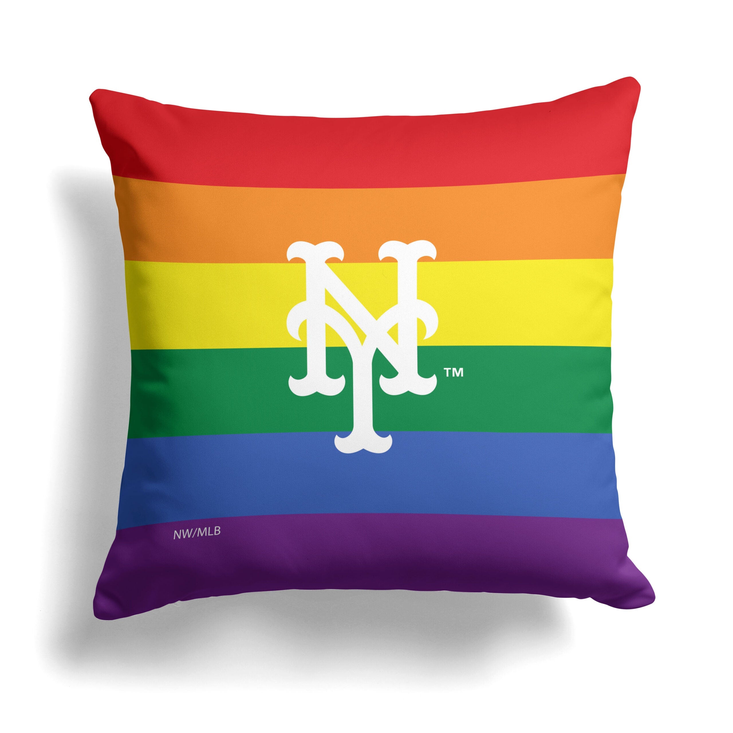 MLB New York Mets Pride Series Throw Pillow 18x18 Inches