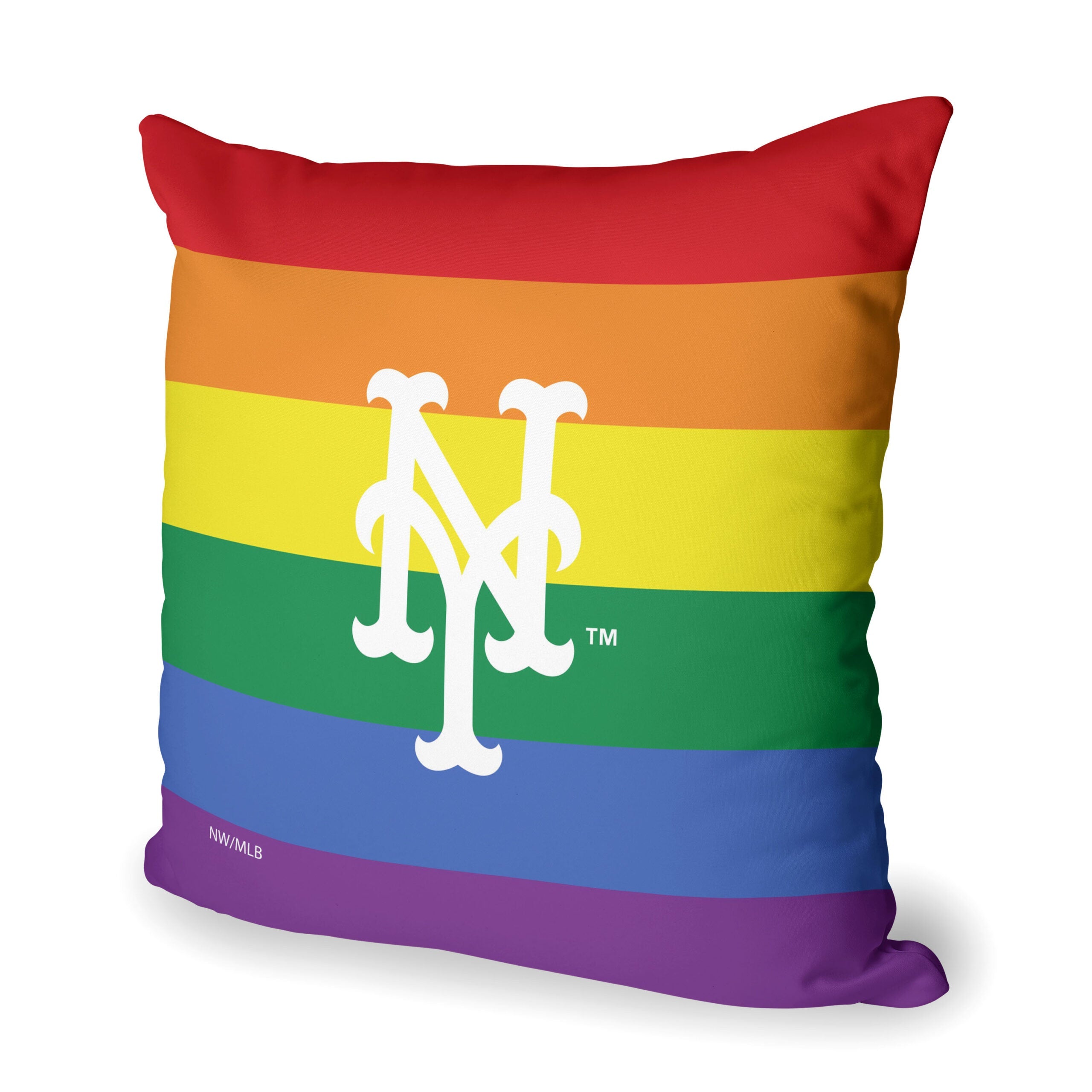 MLB New York Mets Pride Series Throw Pillow 18x18 Inches