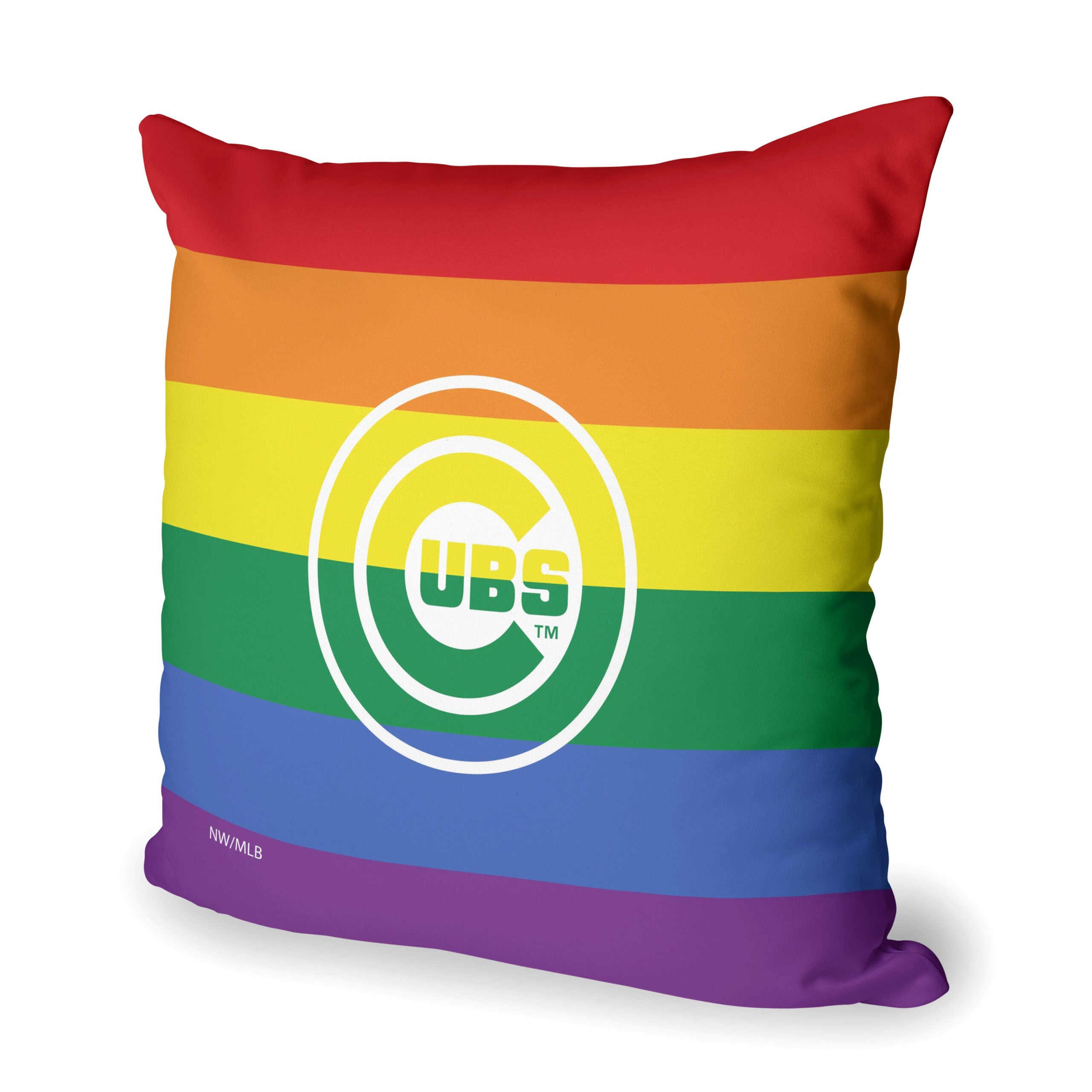 MLB Chicago Cubs Pride Series Throw Pillow 18x18 Inches