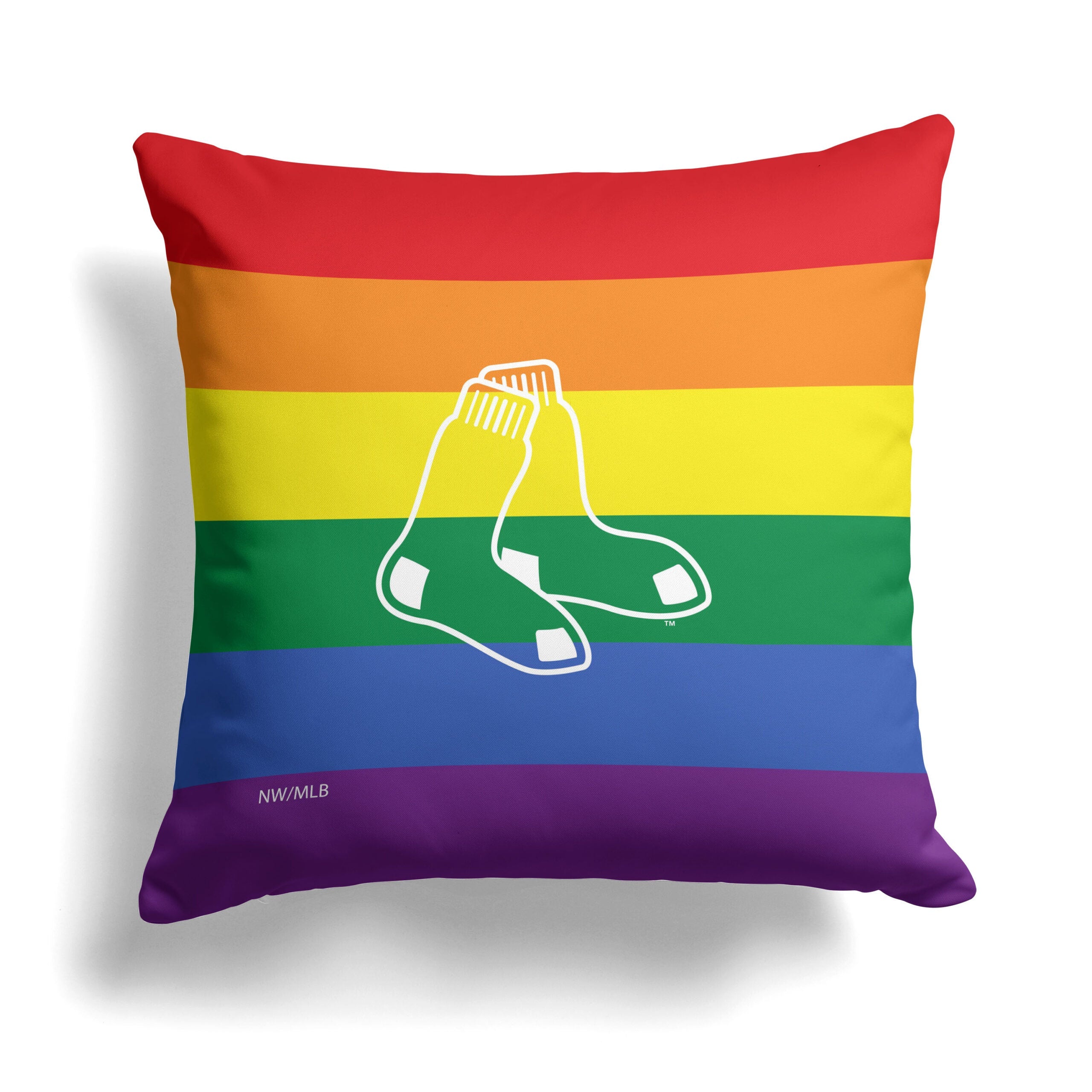 MLB Boston Red Sox Pride Series Throw Pillow 18x18 Inches