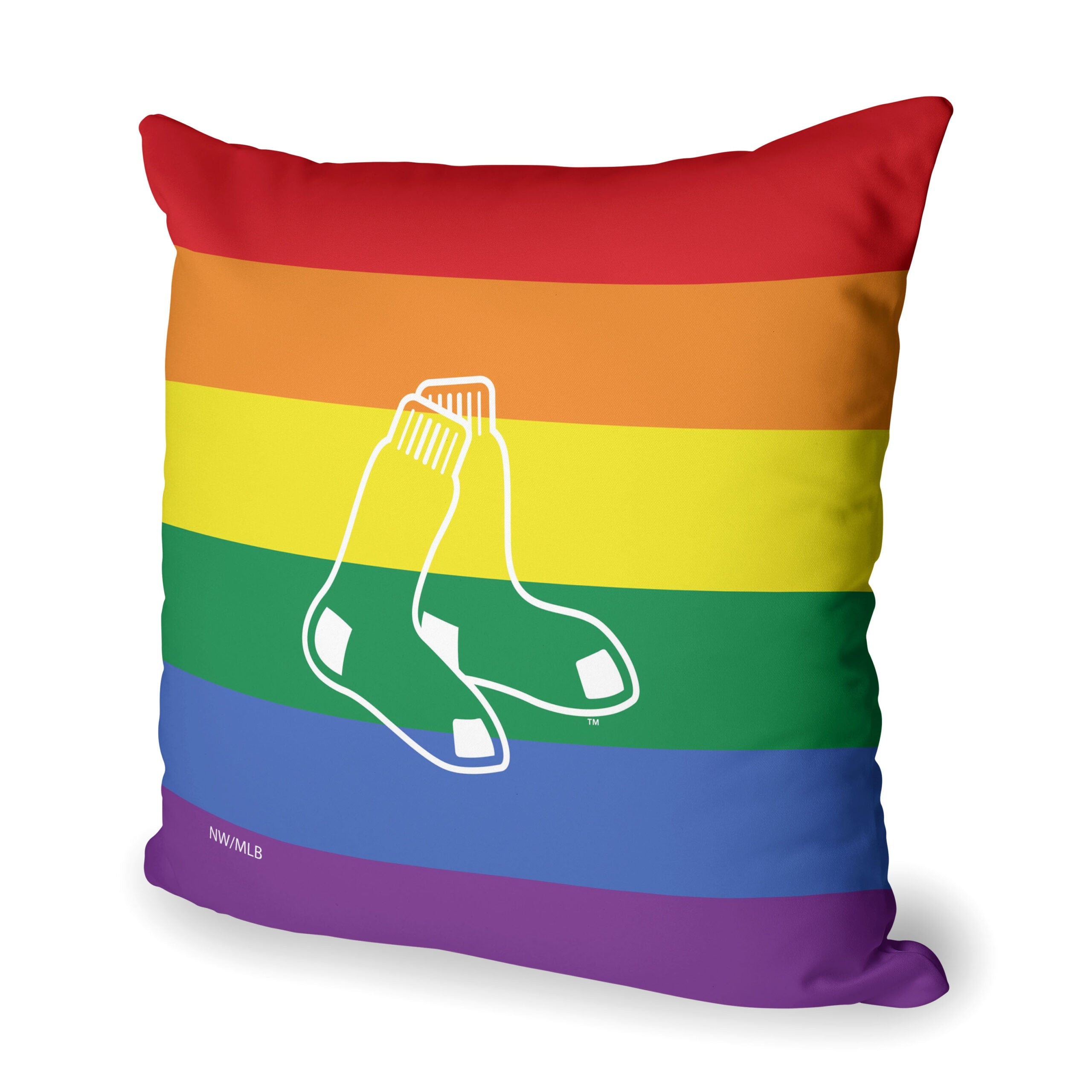 MLB Boston Red Sox Pride Series Throw Pillow 18x18 Inches