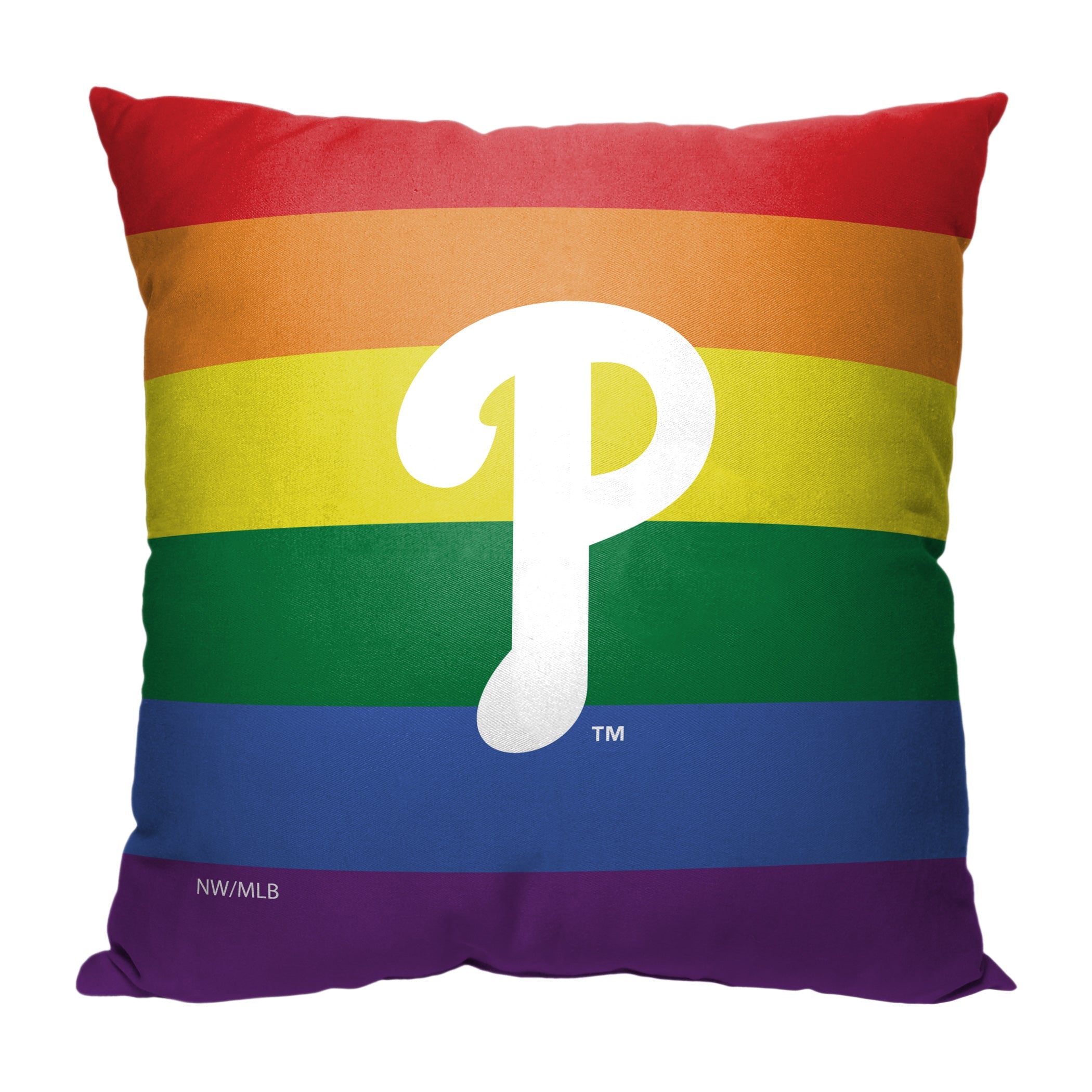 MLB Philadelphia Phillies Pride Series Throw Pillow 18x18 Inches