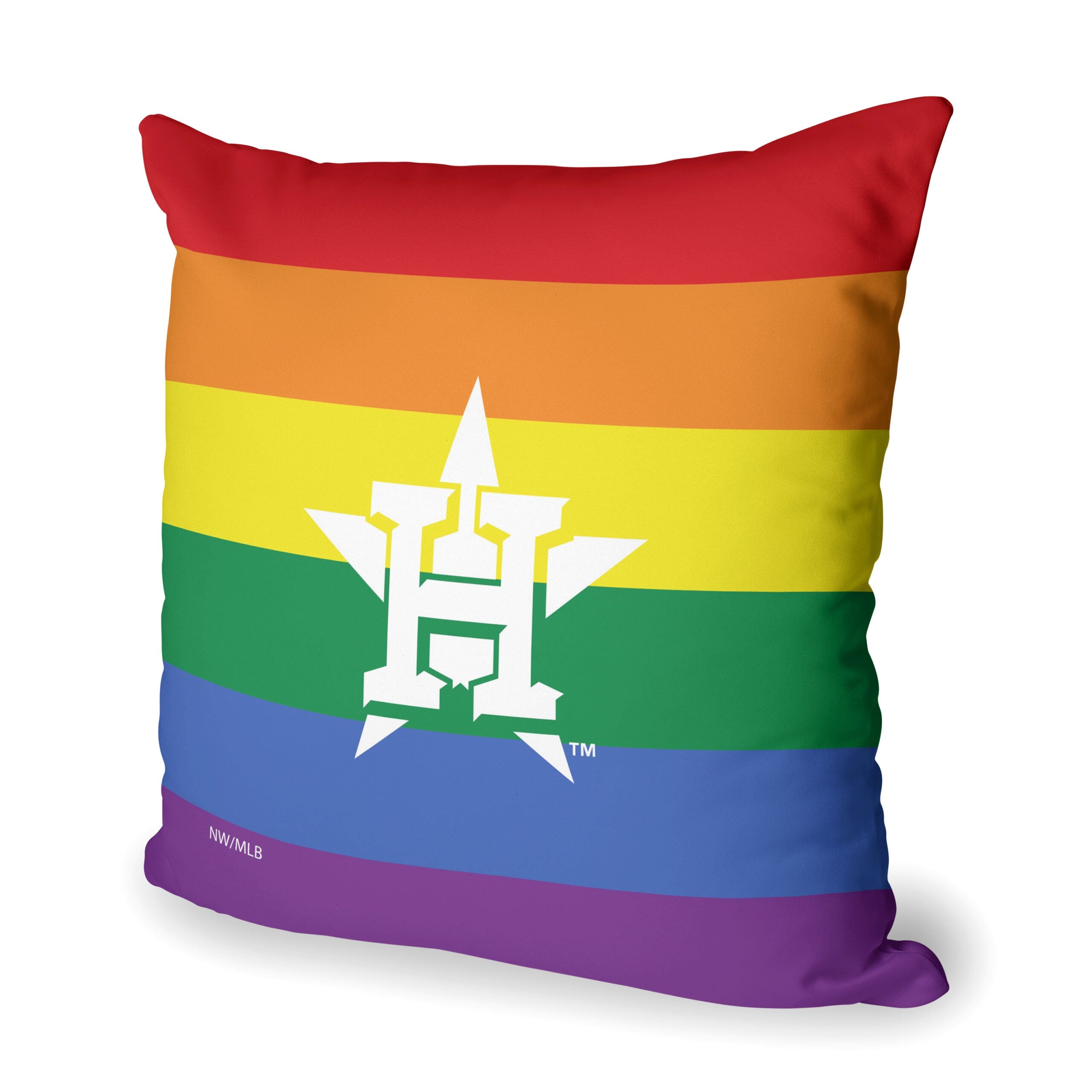 MLB Houston Astros Pride Series Throw Pillow 18x18 Inches
