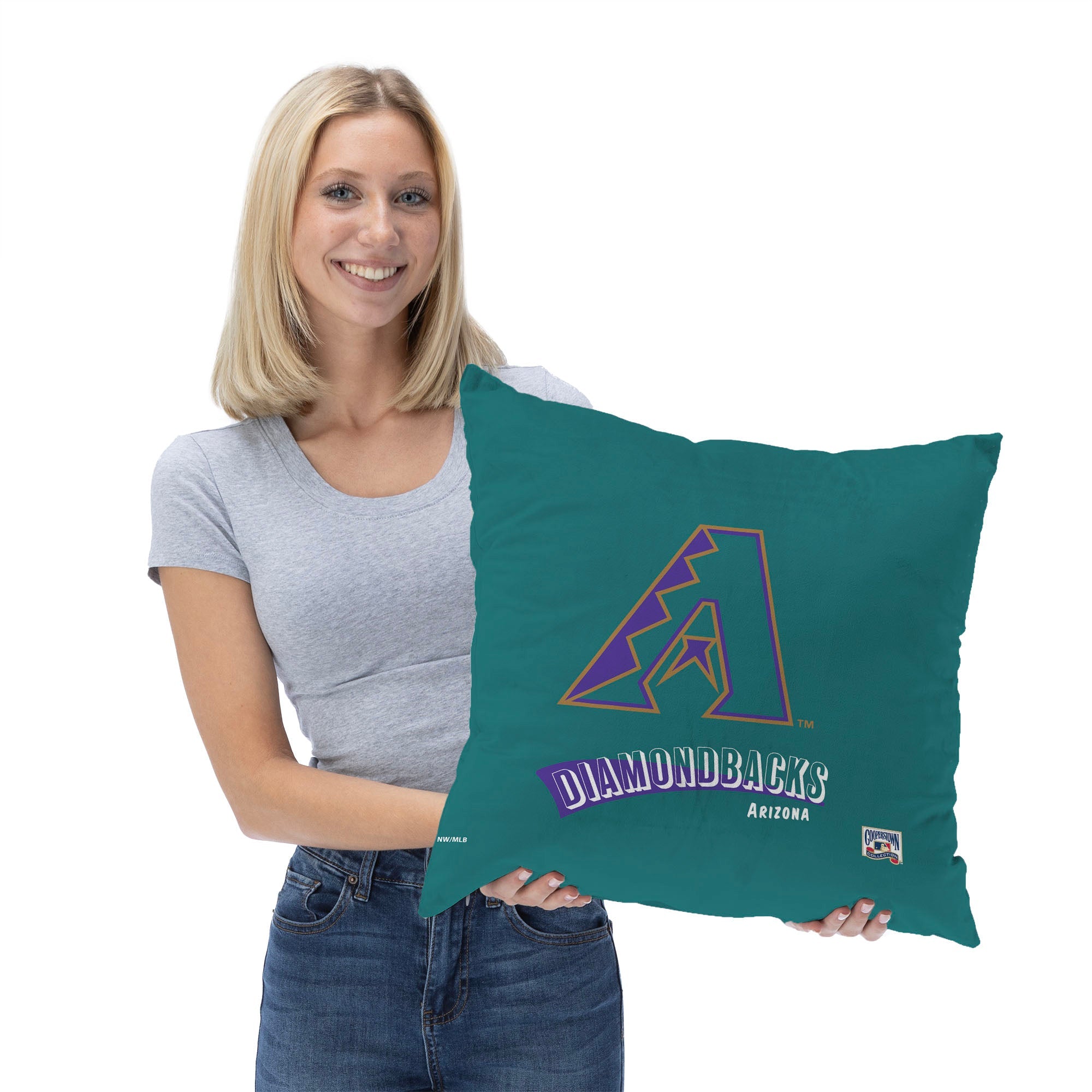 Arizona Diamondbacks MLB CC Throwback Throw Pillow 18x18 Inches