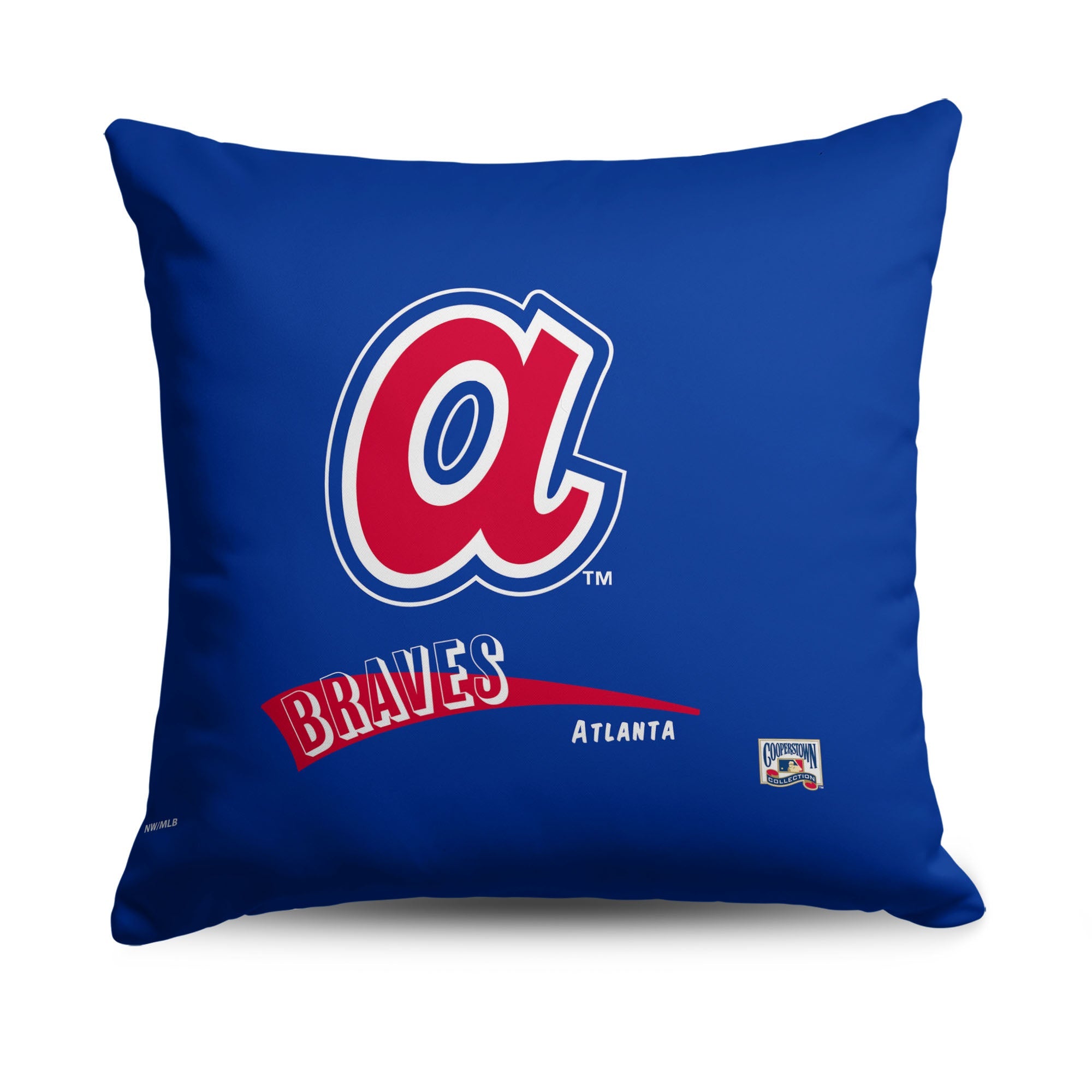 Atlanta Braves MLB CC Throwback Throw Pillow 18x18 Inches