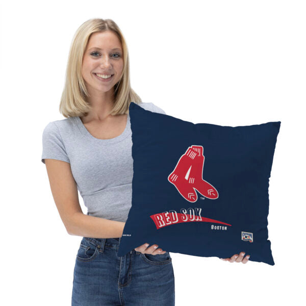 Boston Red Sox MLB CC Throwback Throw Pillow 18x18 Inches