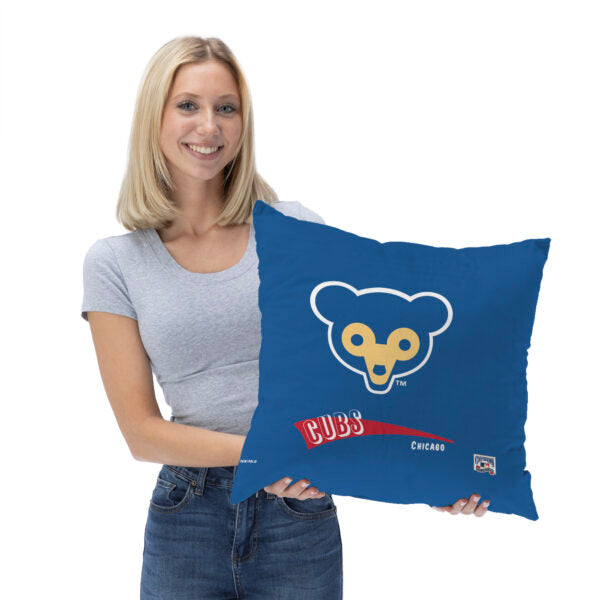 Chicago Cubs MLB CC Throwback Throw Pillow 18x18 Inches