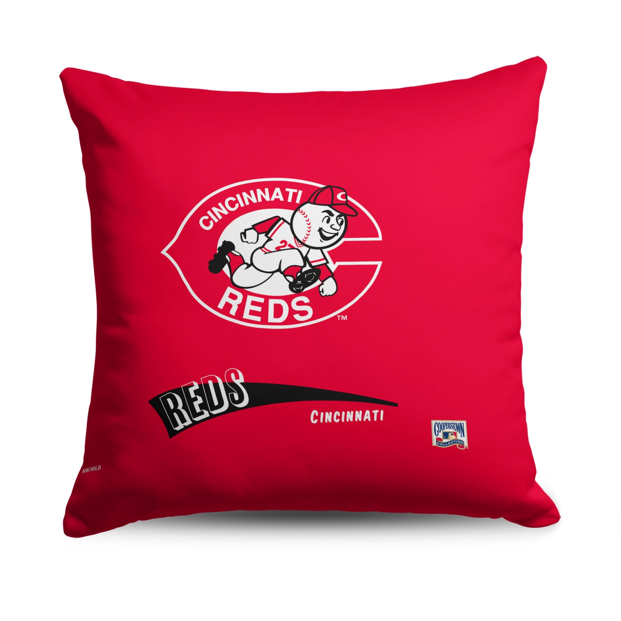 Cincinnati Reds MLB CC Throwback Throw Pillow 18x18 Inches