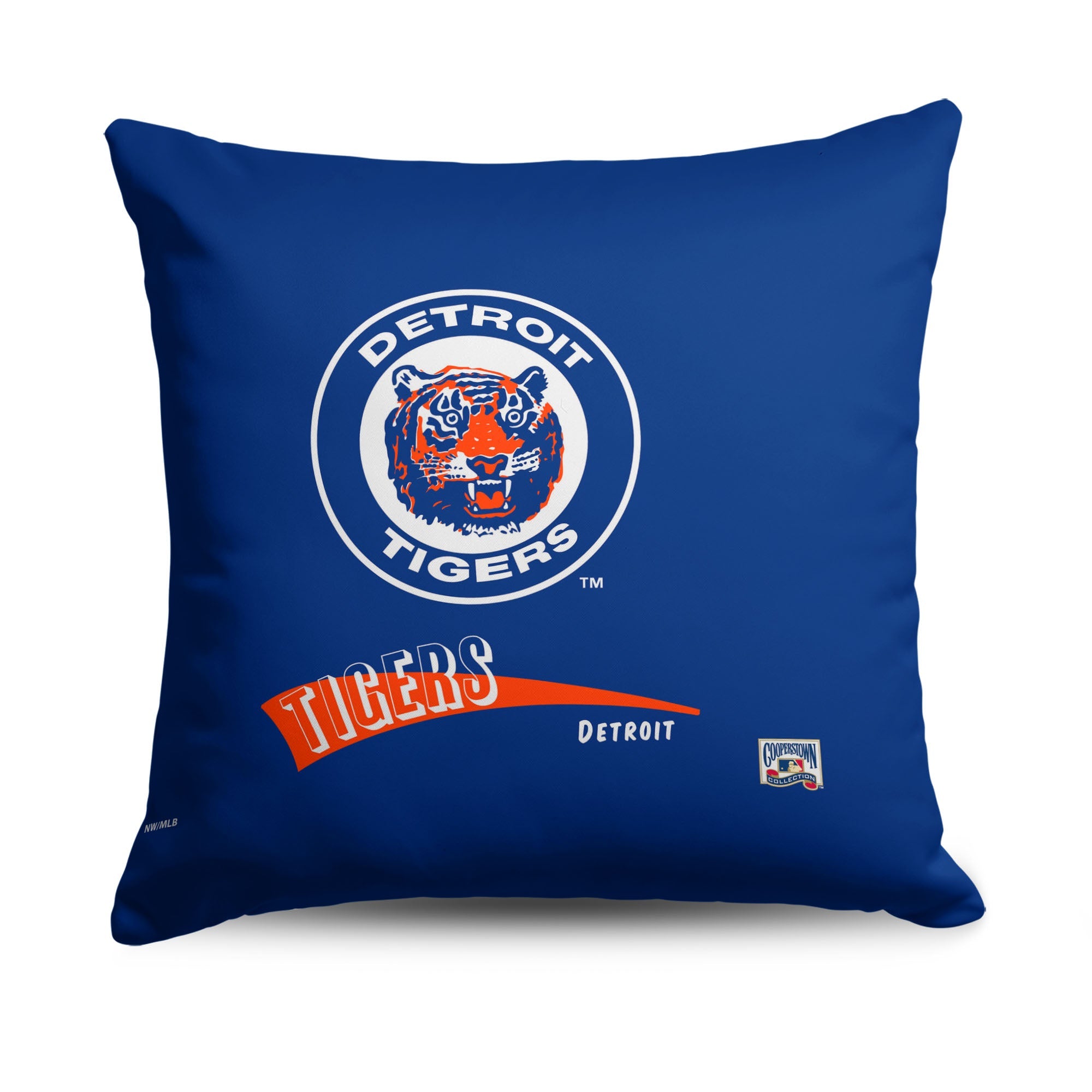 Detroit Tigers MLB CC Throwback Throw Pillow 18x18 Inches