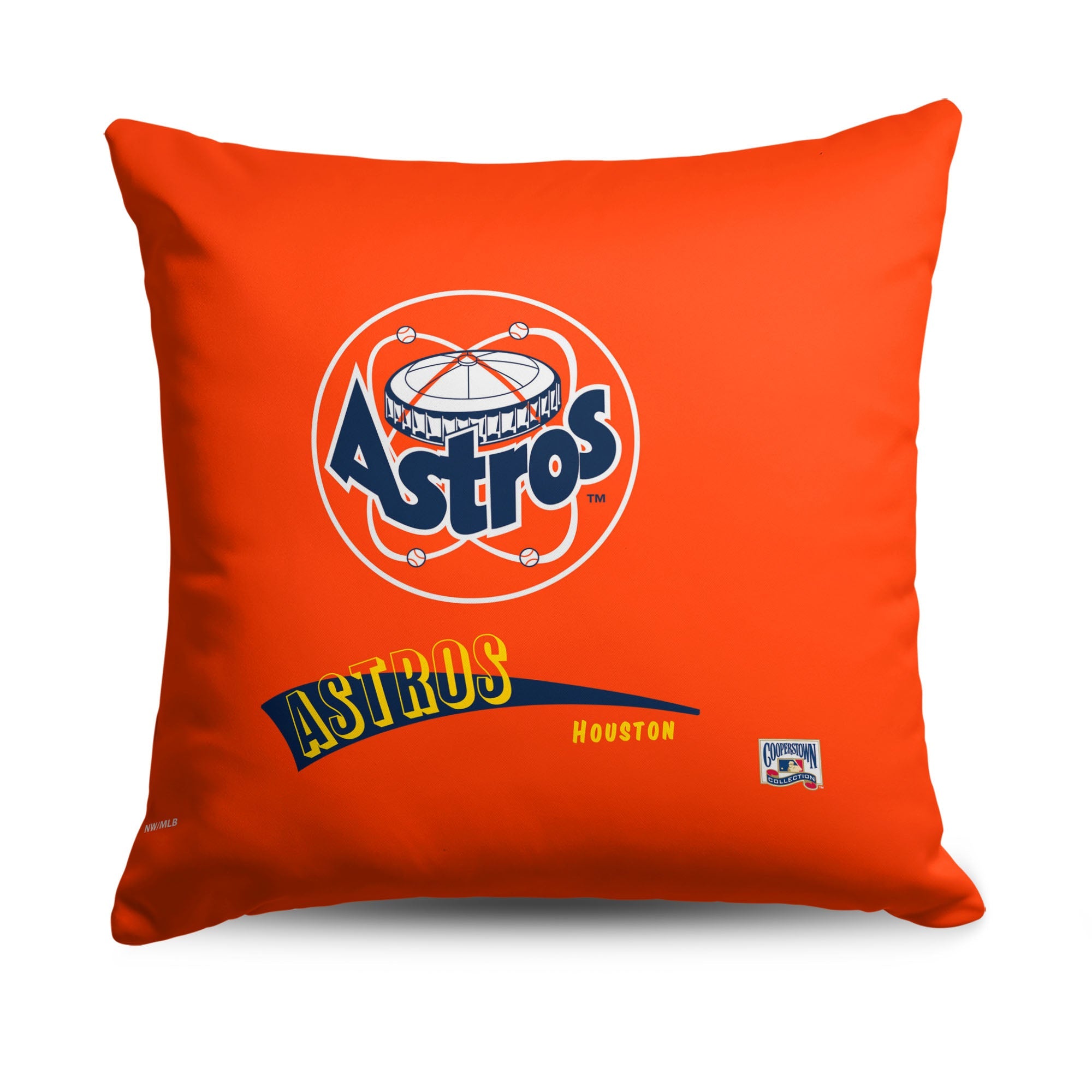 Houston Astros MLB CC Throwback Throw Pillow 18x18 Inches