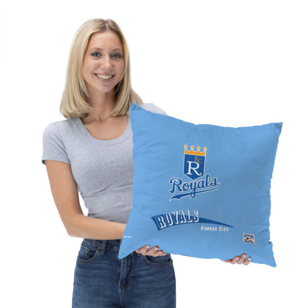 Kansas City Royals MLB CC Throwback Throw Pillow 18x18 Inches