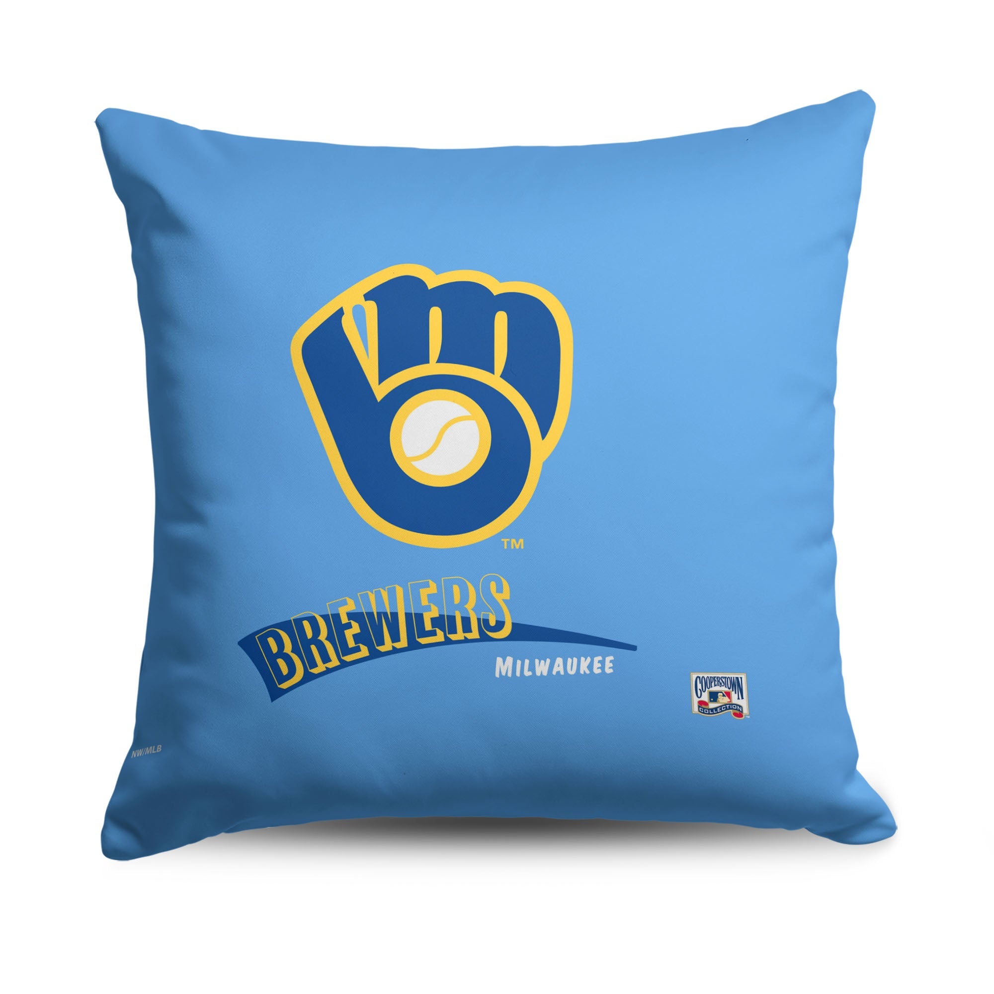 Milwaukee Brewers MLB CC Throwback Throw Pillow 18x18 Inches
