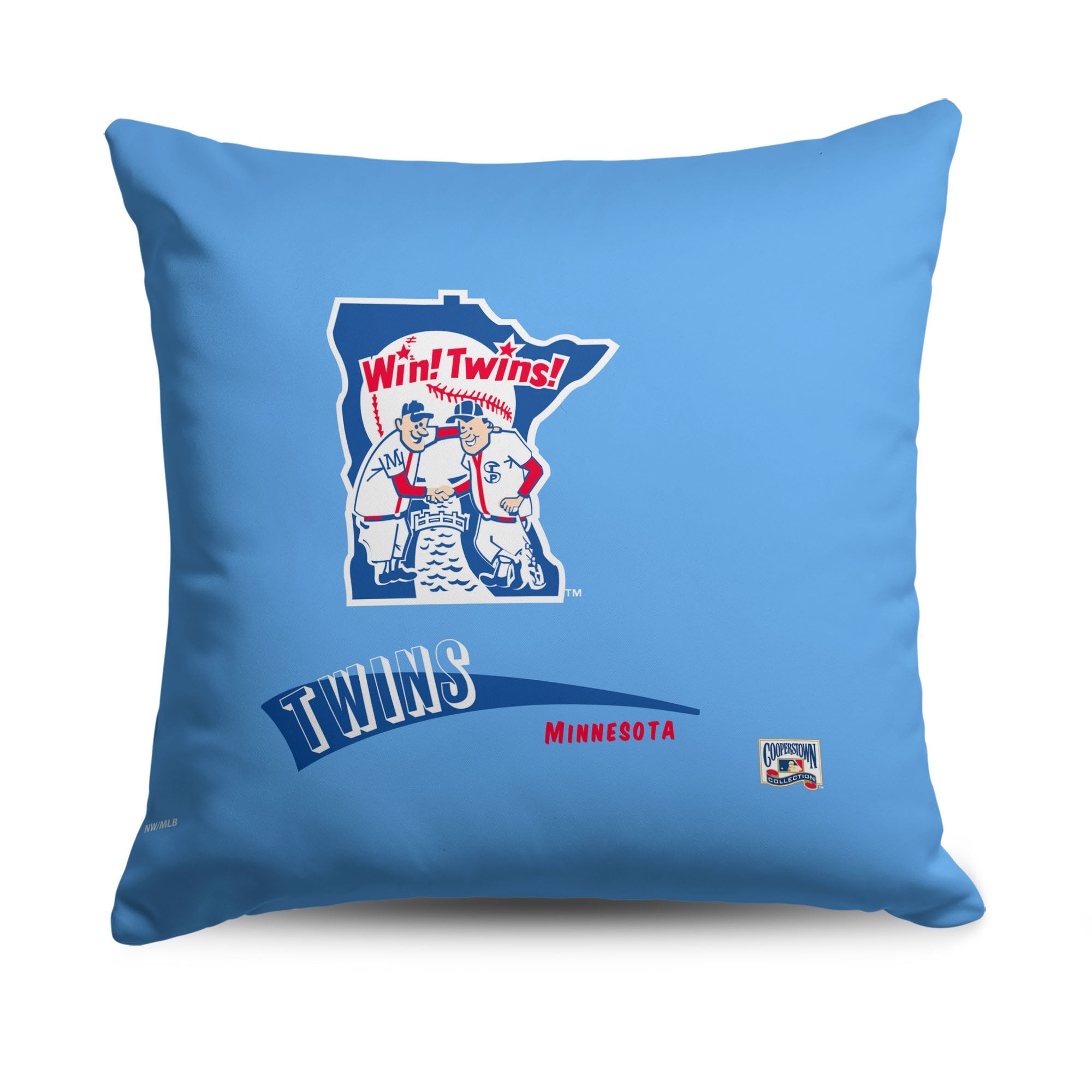 Minnesota Twins MLB CC Throwback Throw Pillow 18x18 Inches