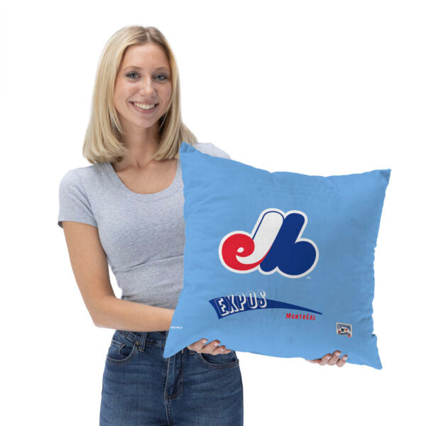 Montreal Expos MLB CC Throwback Throw Pillow 18x18 Inches