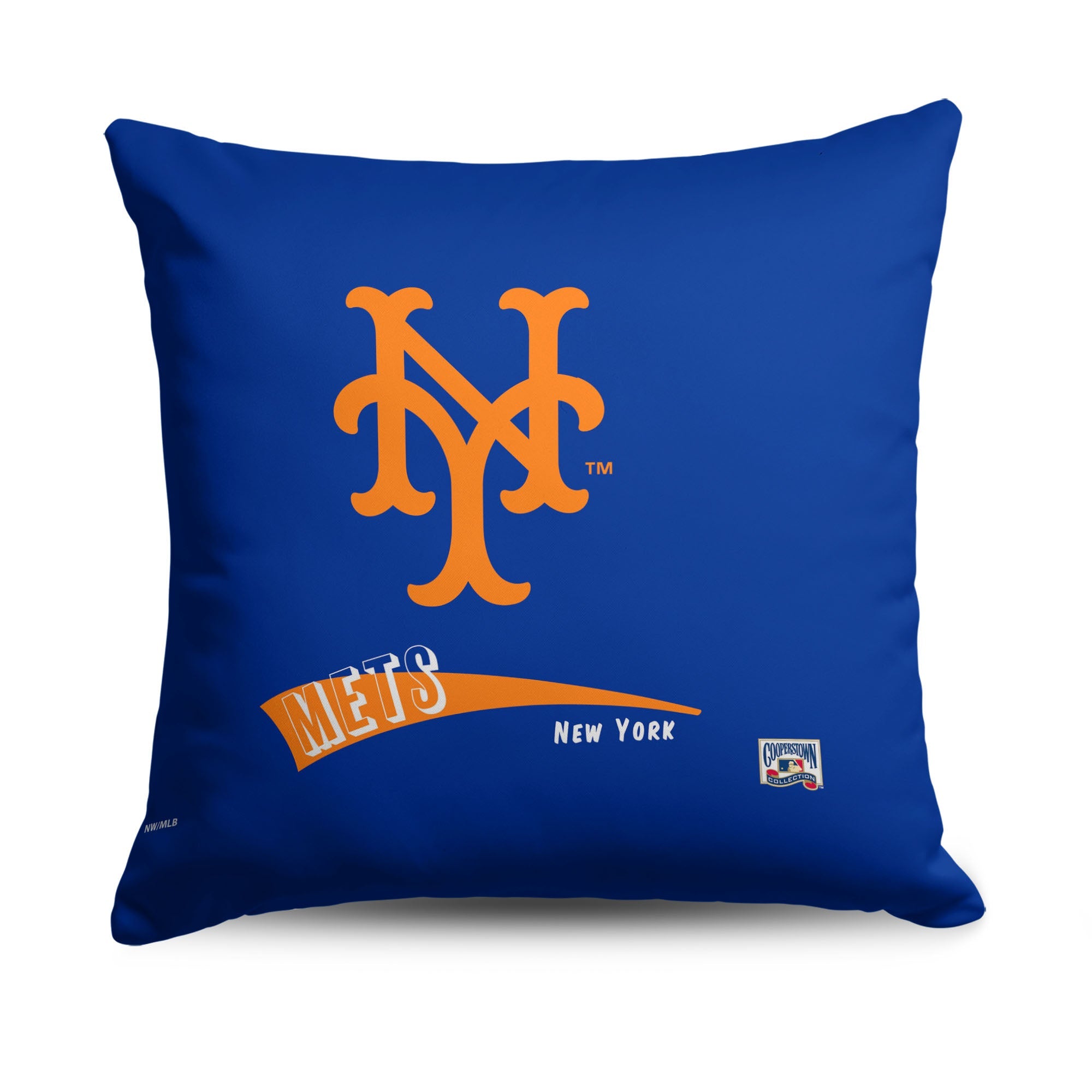 New York Mets MLB CC Throwback Throw Pillow 18x18 Inches