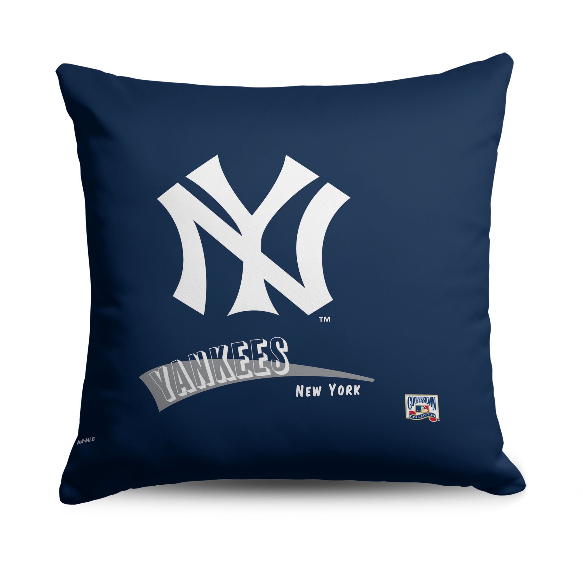 New York Yankees MLB CC Throwback Throw Pillow 18x18 Inches