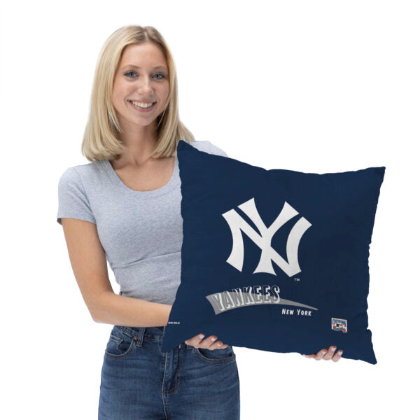 New York Yankees MLB CC Throwback Throw Pillow 18x18 Inches
