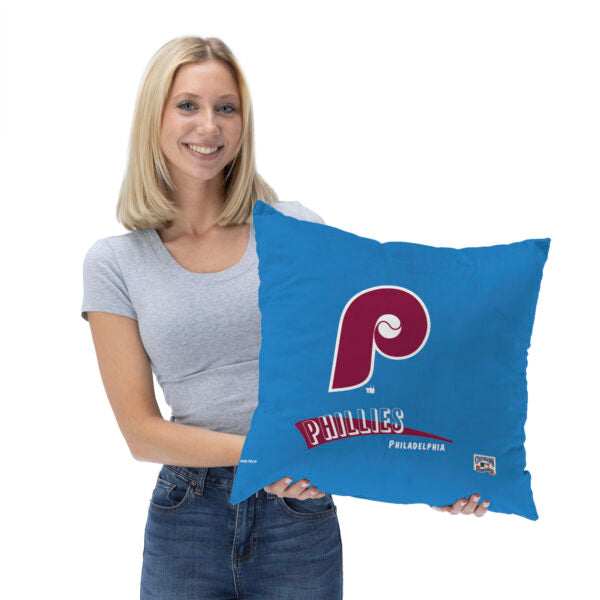 Philadelphia Phillies MLB CC Throwback Throw Pillow 18x18 Inches