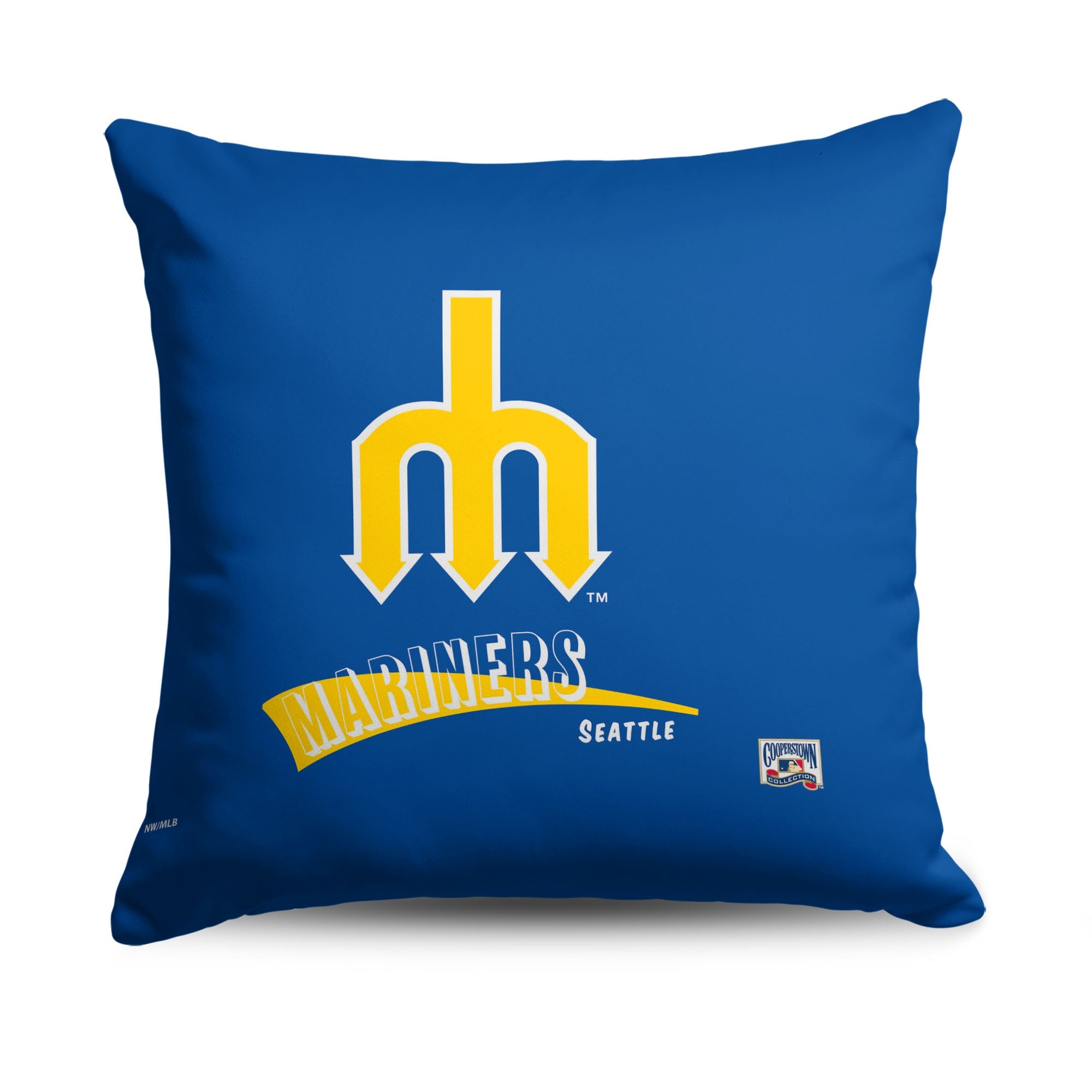 Seattle Mariners MLB CC Throwback Throw Pillow 18x18 Inches