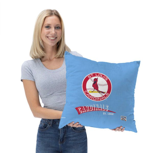 St Louis Cardinals MLB CC Throwback Throw Pillow 18x18 Inches