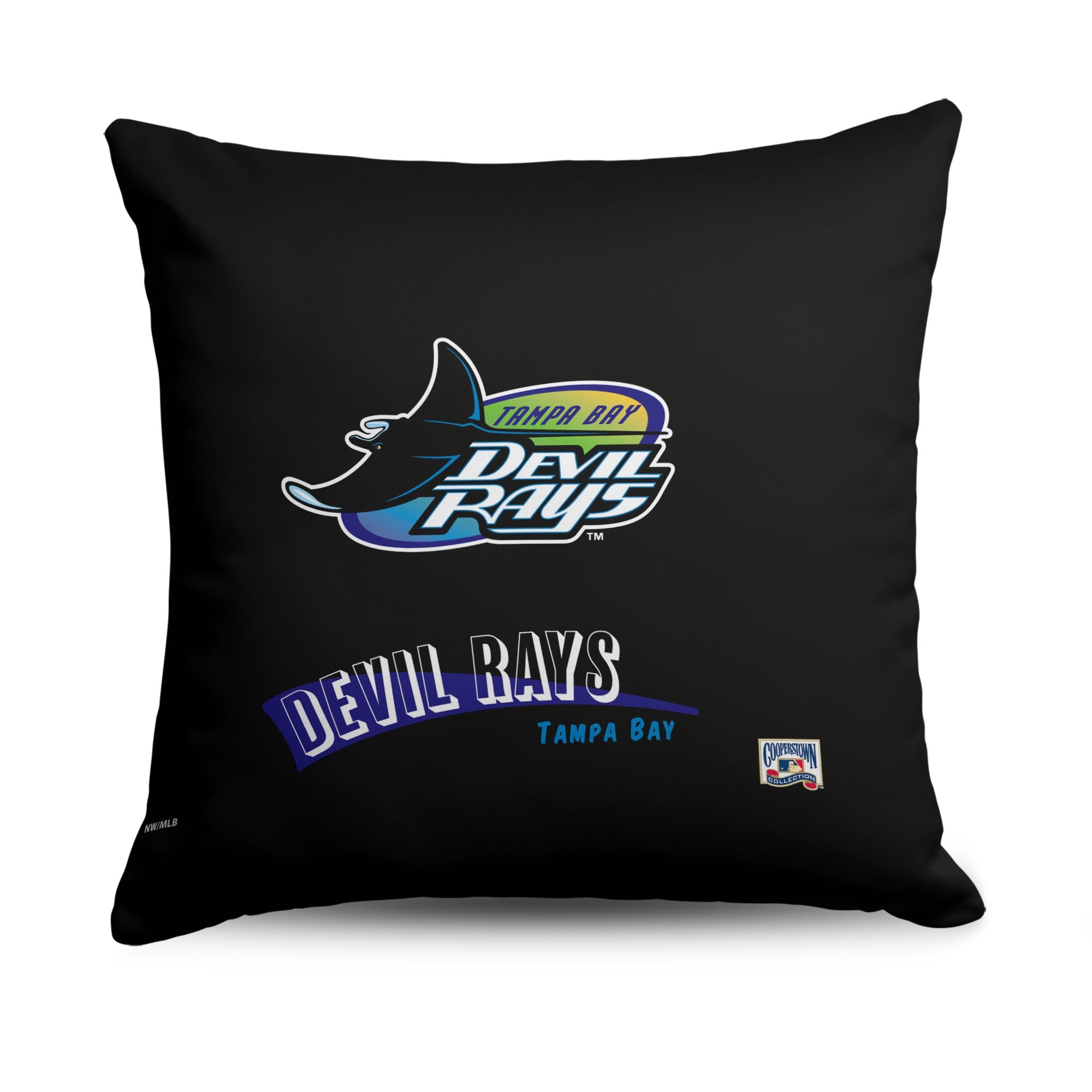 Tampa Bay Rays MLB CC Throwback Throw Pillow 18x18 Inches