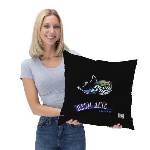 Tampa Bay Rays MLB CC Throwback Throw Pillow 18x18 Inches