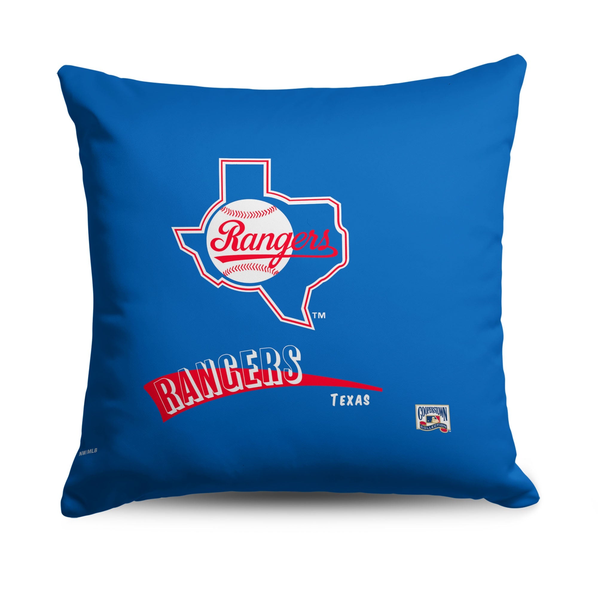 Texas Rangers MLB CC Throwback Throw Pillow 18x18 Inches