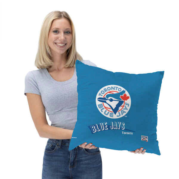Toronto Blue Jays MLB CC Throwback Throw Pillow 18x18 Inches