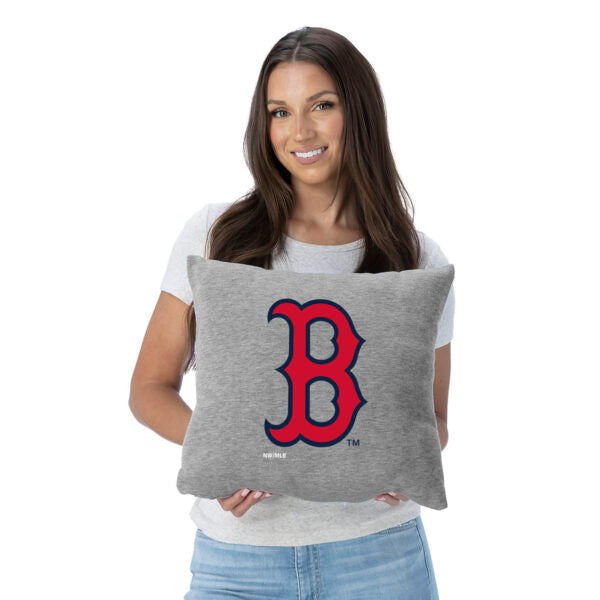 Boston Red Sox MLB Primary Sweatshirt Pillow 16 Inches