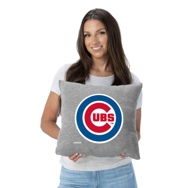 Chicago Cubs MLB Primary Sweatshirt Pillow 16 Inches