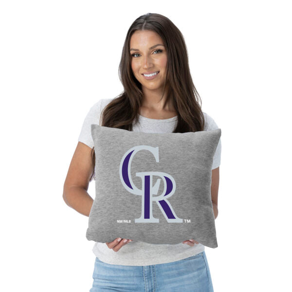 Colorado Rockies MLB Primary Sweatshirt Pillow 16 Inches