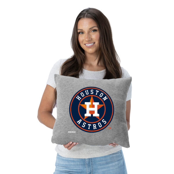 Houston Astros MLB Primary Sweatshirt PIllow 16 Inches