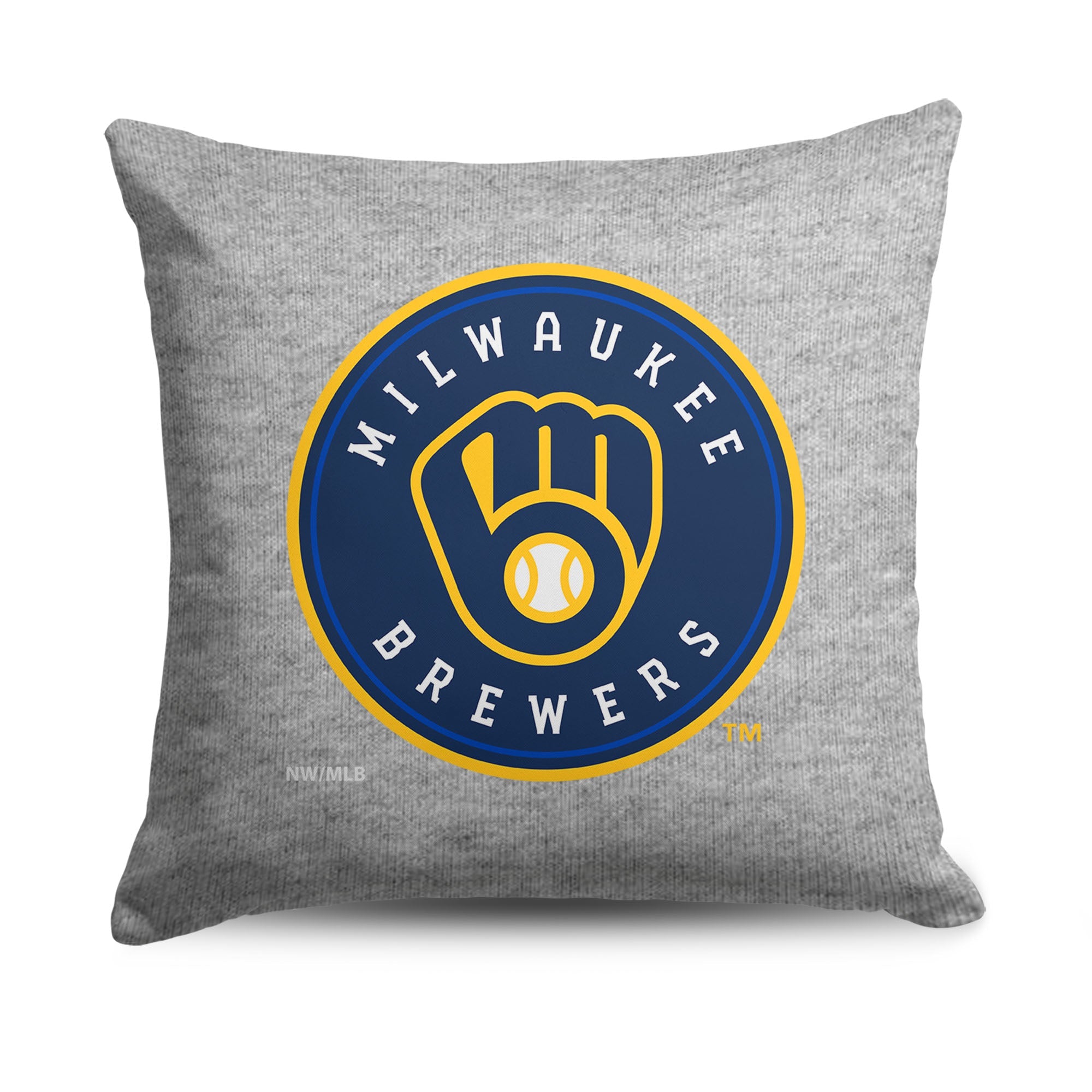Milwaukee Brewers MLB Primary Sweatshirt Pillow 16 Inches