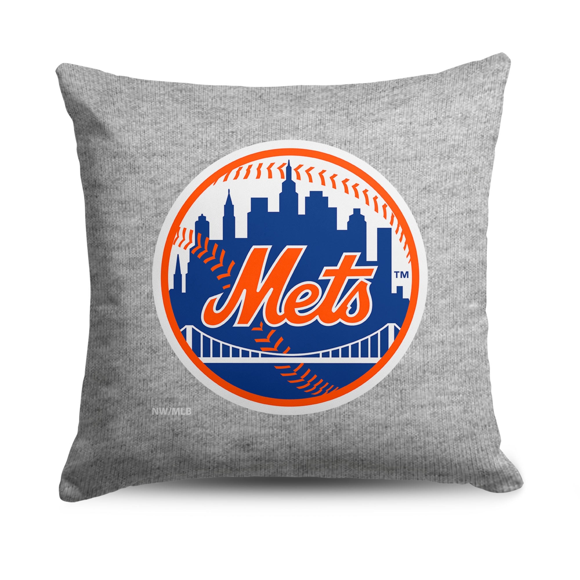 New York Mets MLB Primary Sweatshirt Pillow 16 Inches