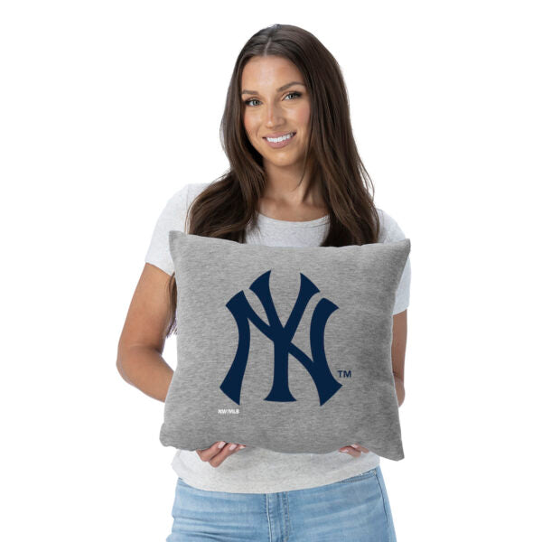 New York Yankees MLB Primary Sweatshirt Pillow 16 Inches