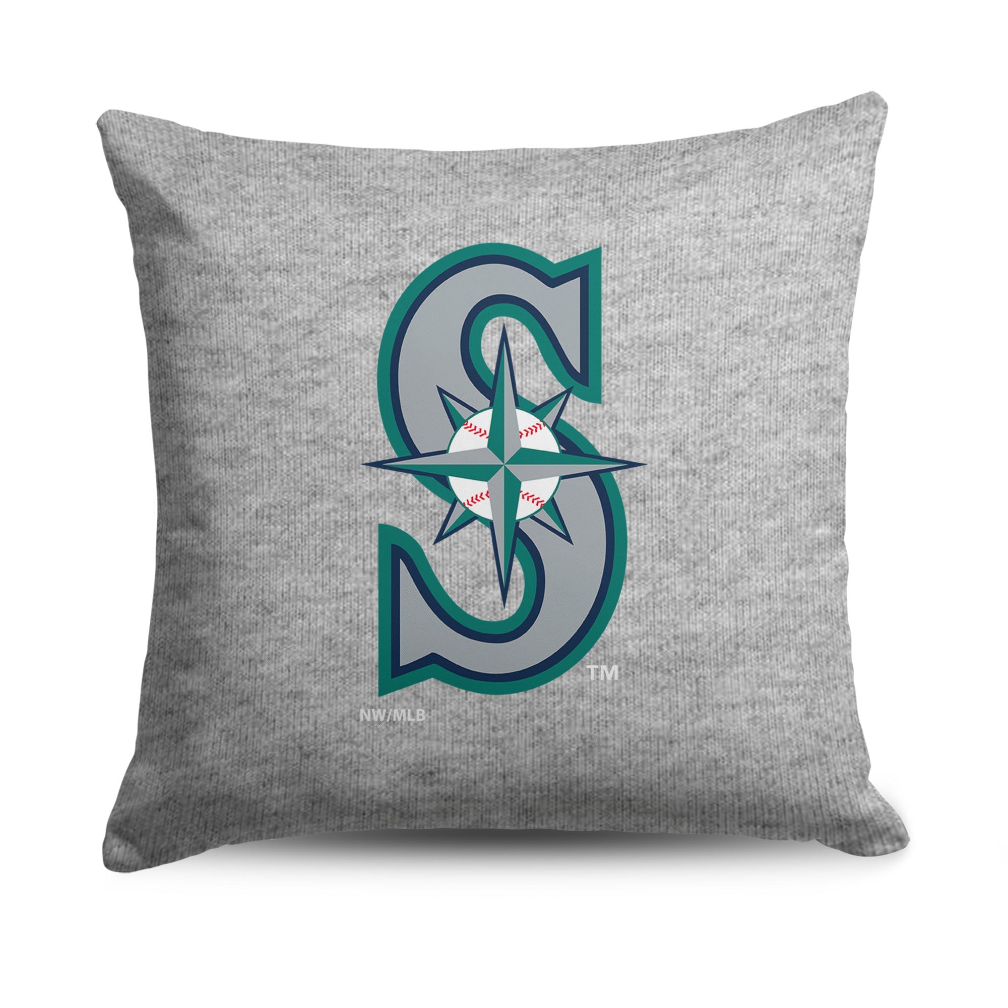 Seattle Mariners MLB Primary Sweatshirt Pillow 16 Inches
