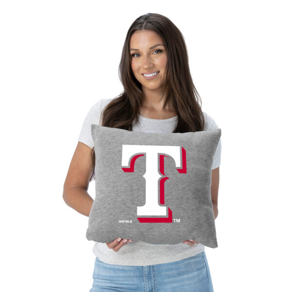 Texas Rangers MLB Primary Sweatshirt Pillow 16 Inches