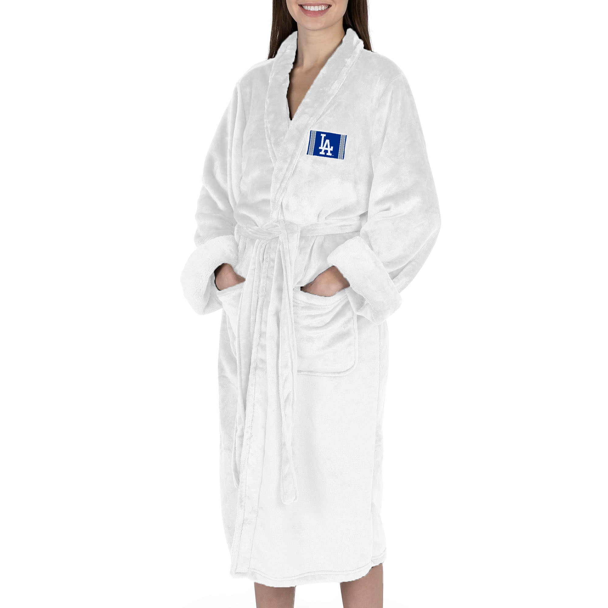 Los Angeles Dodgers MLB Tag Silk Touch Robe Small/Medium