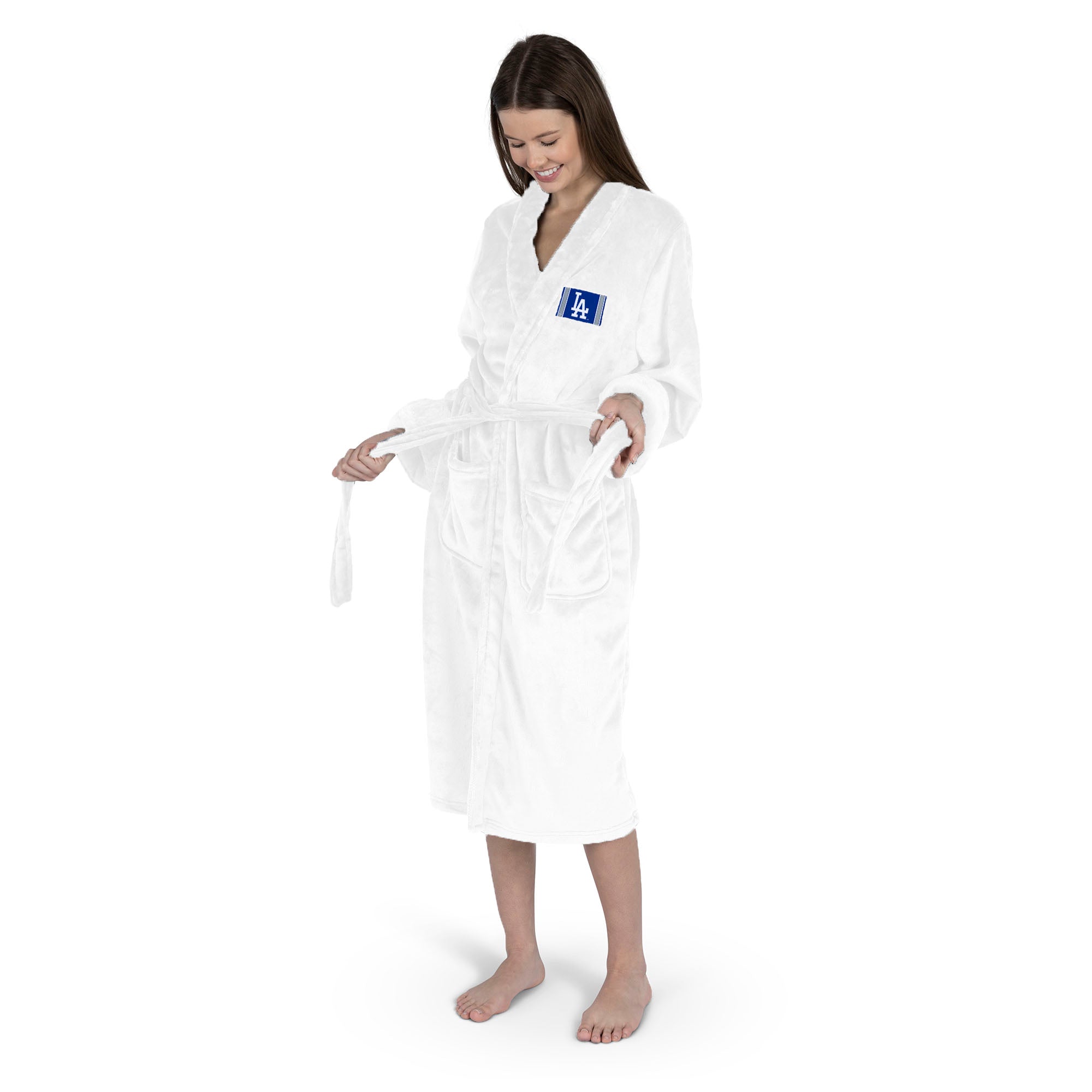Los Angeles Dodgers MLB Tag Silk Touch Robe Small/Medium
