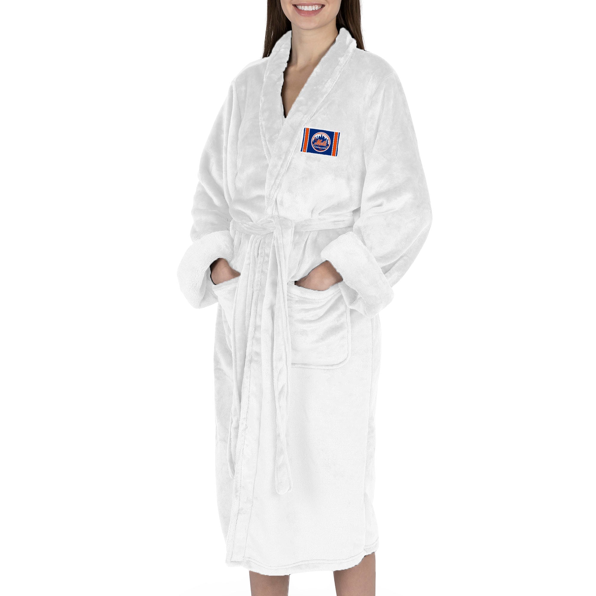 New York Mets MLB Tag Silk Touch Robe Small/Medium