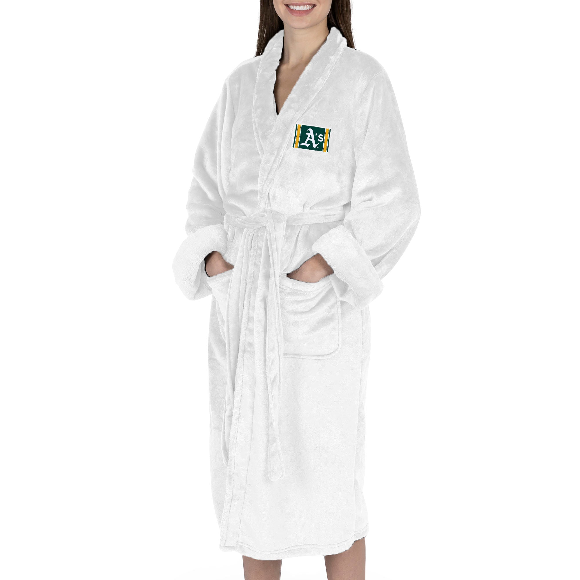 Oakland Athletics MLB Tag Silk Touch Robe Small/Medium