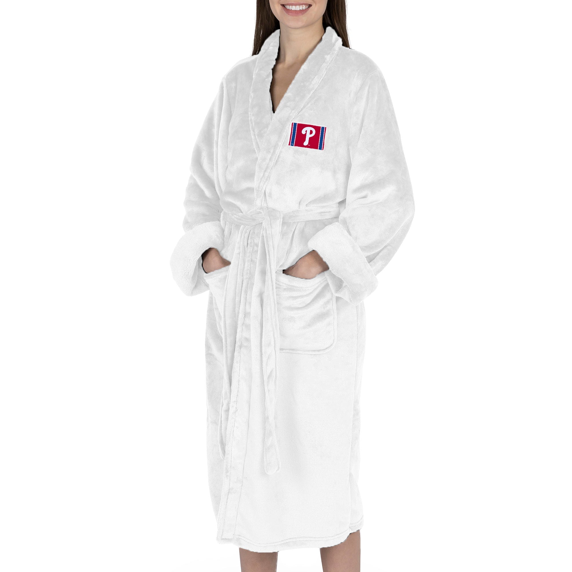 Philadelphia Phillies MLB Tag Silk Touch Robe Small/Medium