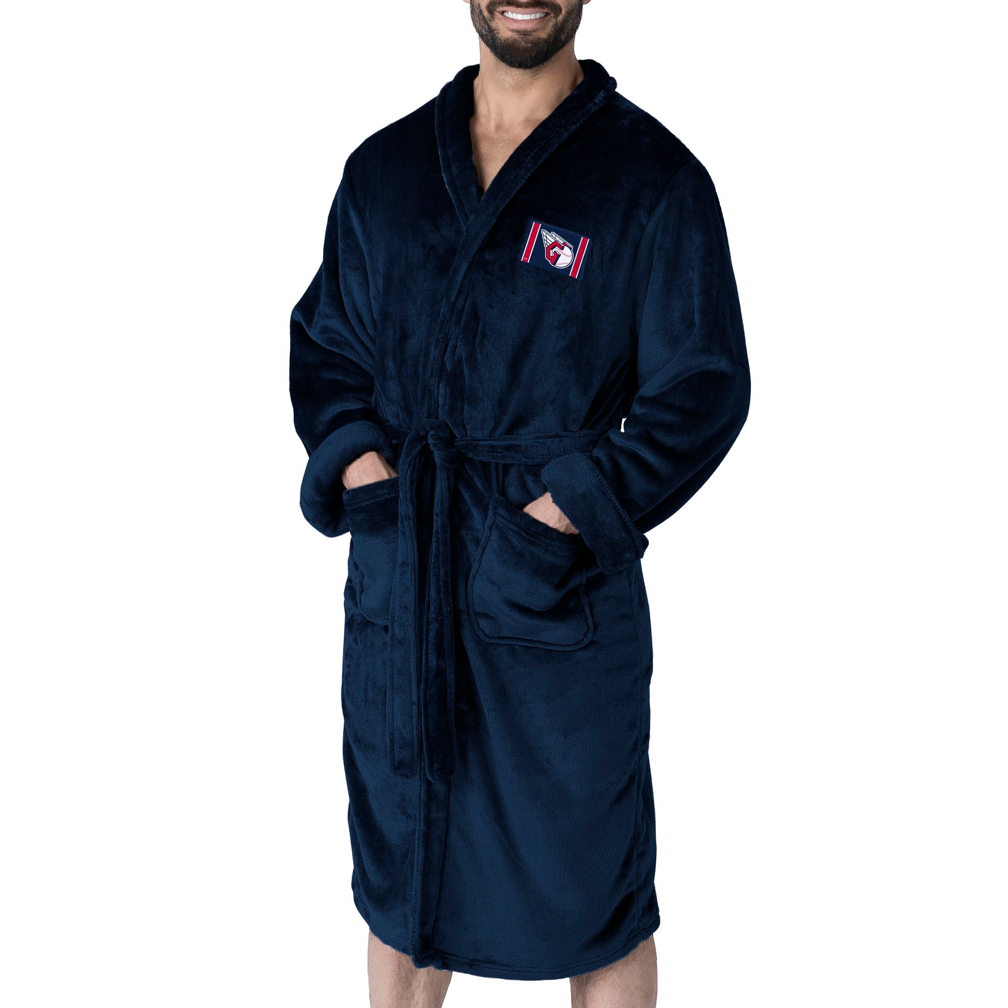 Cleveland Guardians MLB Tag Silk Touch Robe Large/XLarge