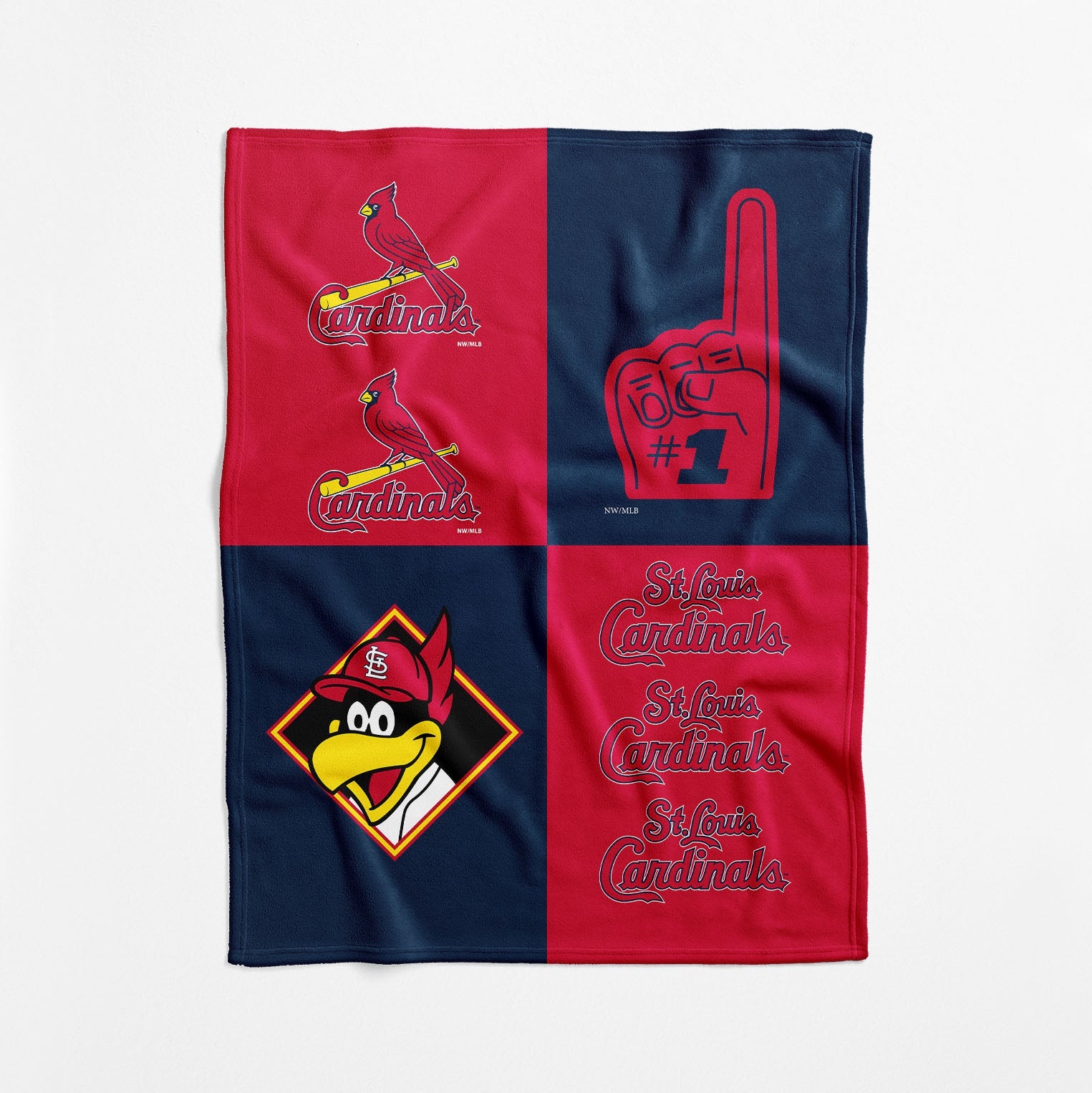 St. Louis Cardinals MLB Domino Swaddle Blanket 40x50 inches