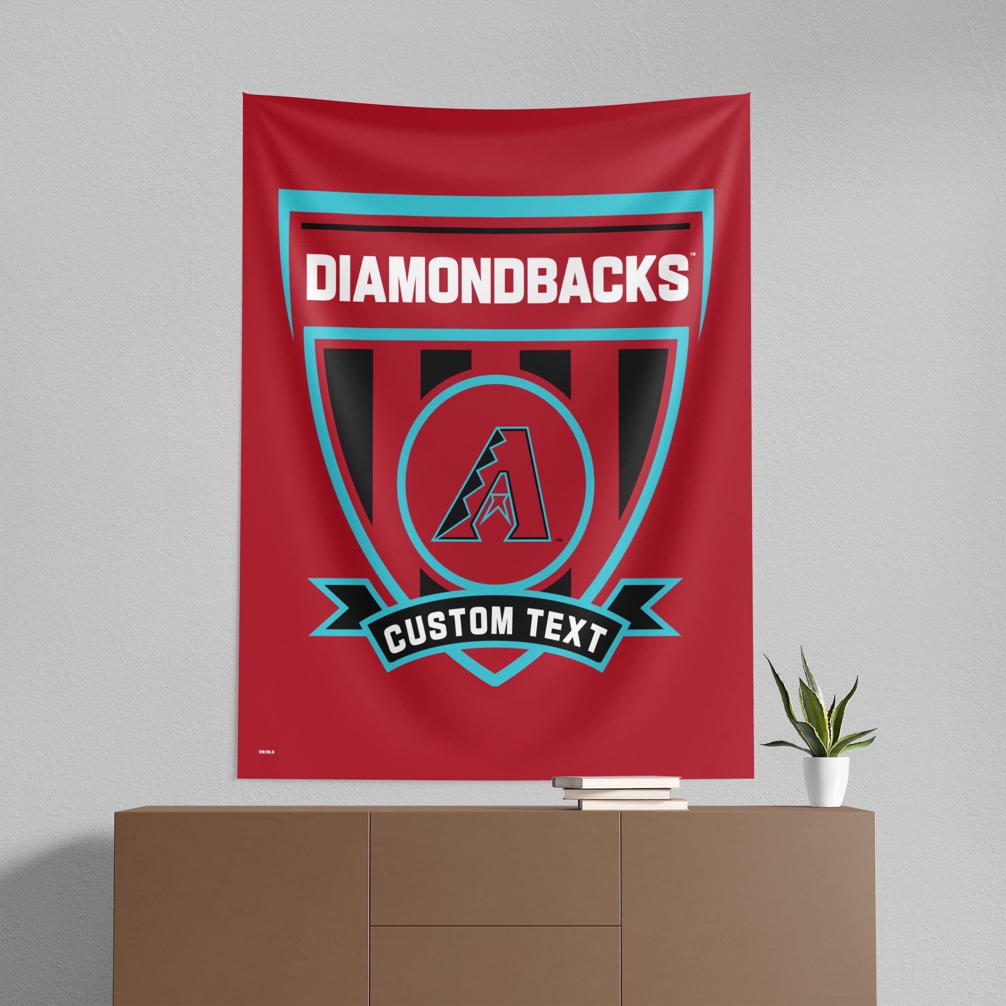 MLB Arizona Diamondbacks Allegiance Personalized Wall Hanging 50¡Á60 Inches