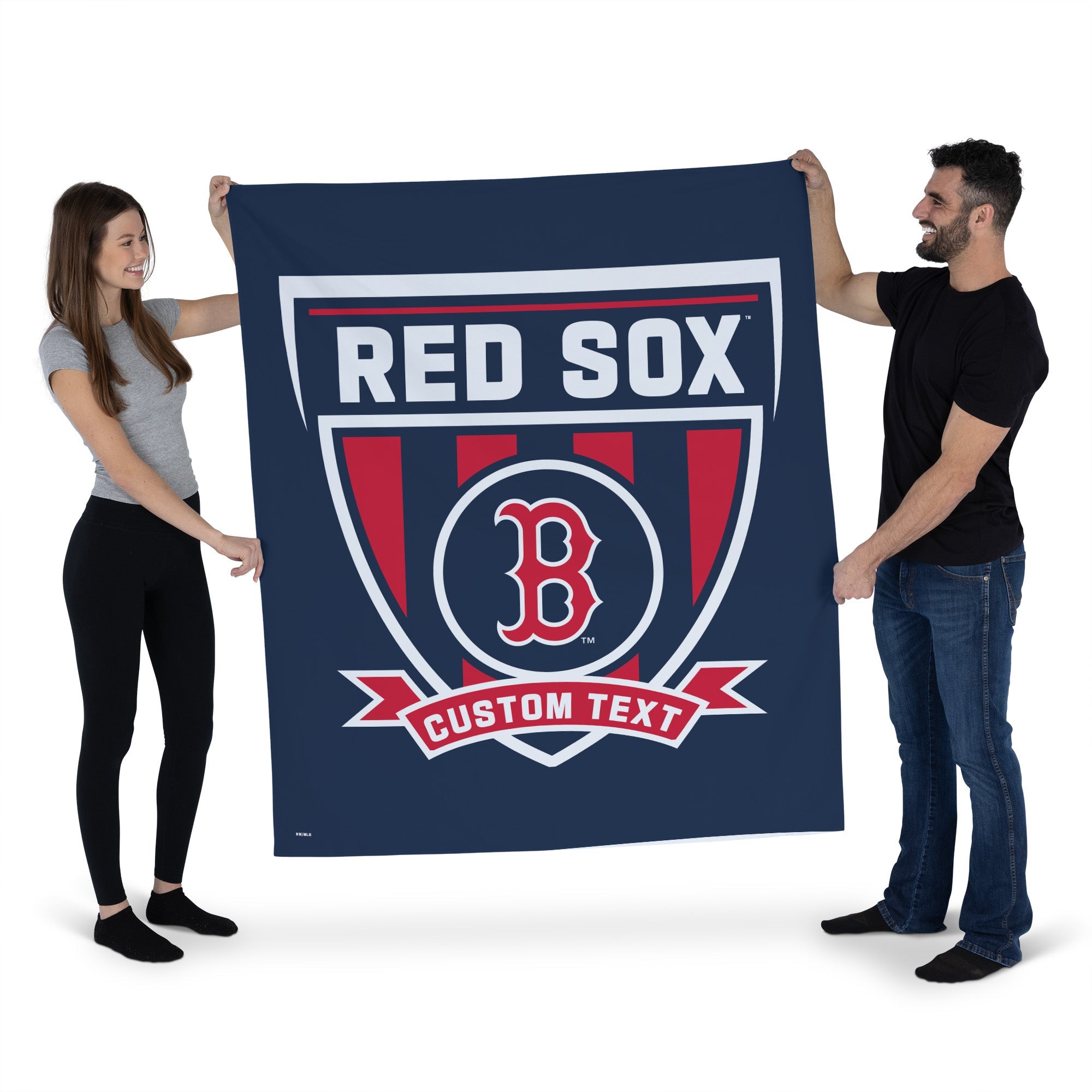 MLB Boston Red Sox Allegiance Personalized Wall Hanging 50x60 Inches