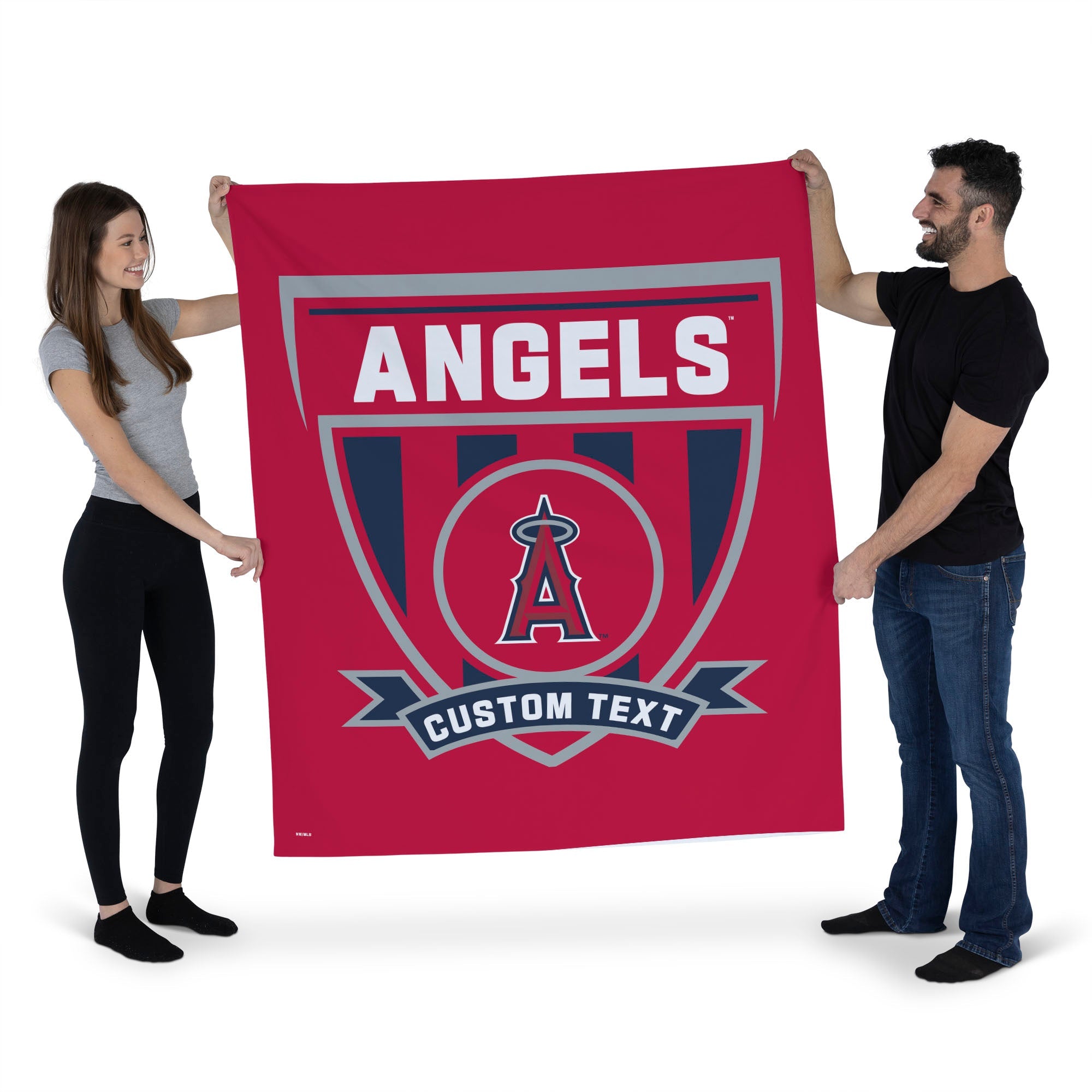 MLB Los Angeles Angels Allegiance Personalized Wall Hanging 50x60 Inches