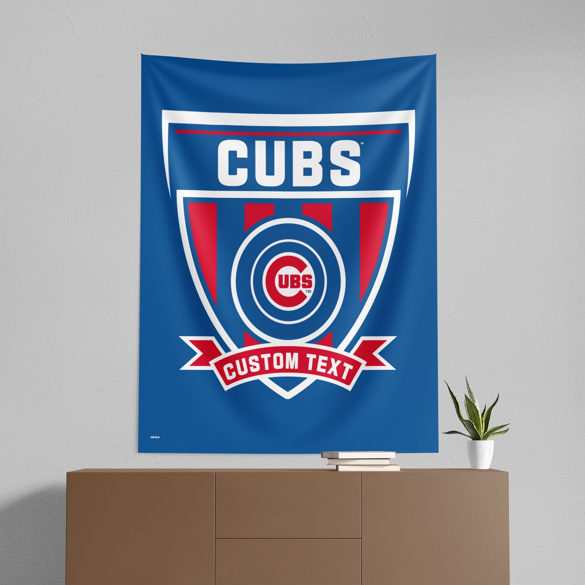 MLB Chicago Cubs Allegiance Personalized Wall Hanging 50x60 Inches